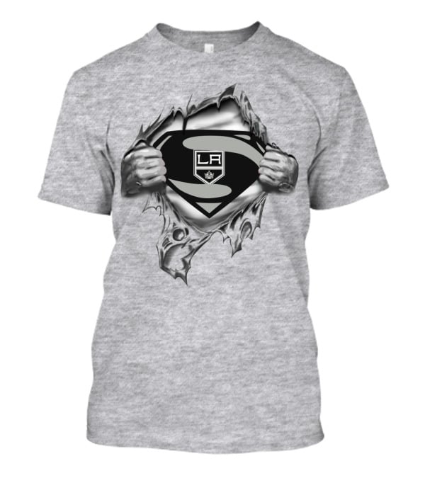 La Kings Shield Emblem Revealed Superhero Style T-Shirt