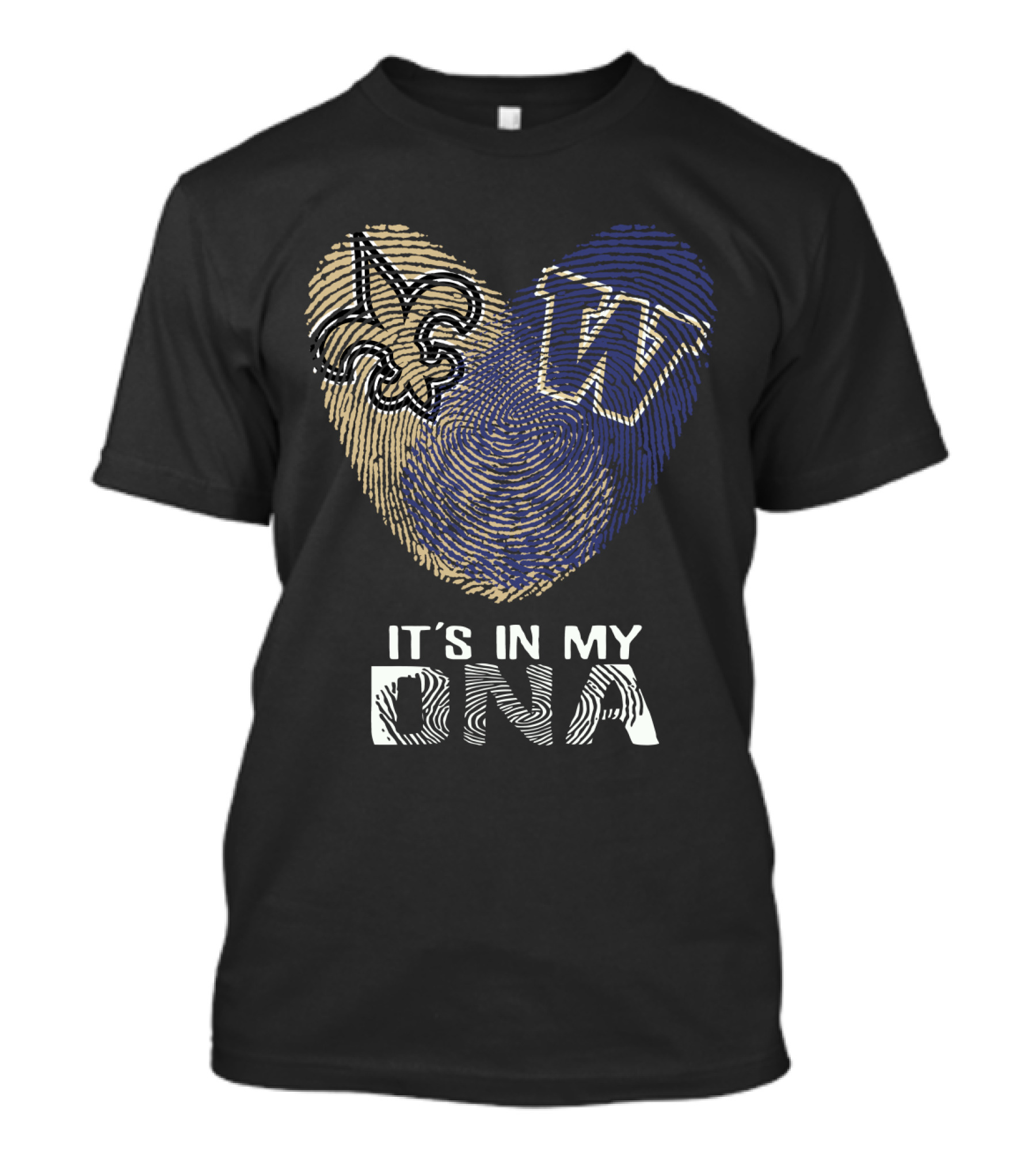Saints Fleur-de-Lis Huskies W It's In My DNA T-Shirt