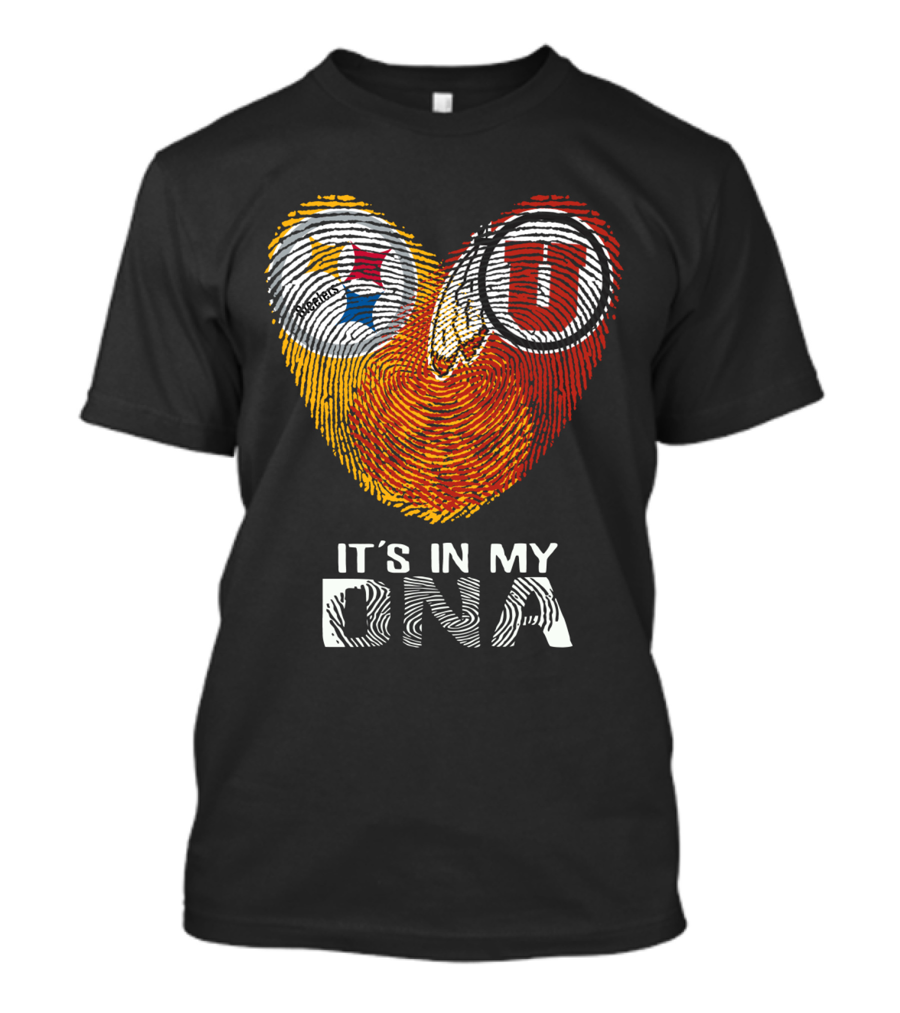 Steelers Utah Utes Fingerprint It's In My DNA T-Shirt
