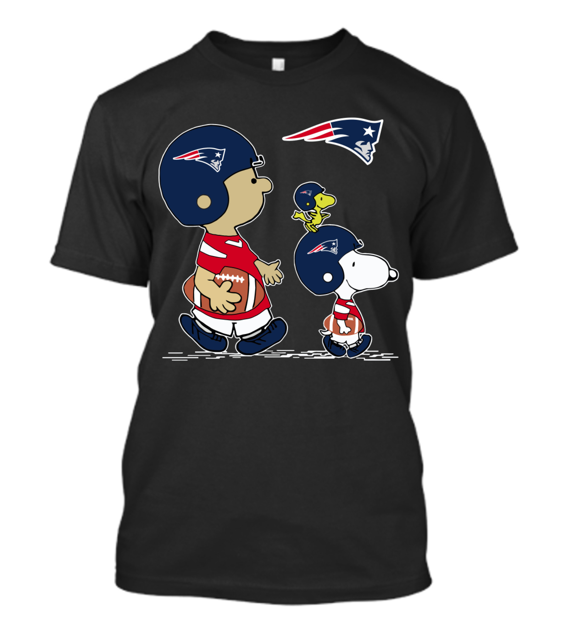 New England Patriots Snoopy And Woodstock Football Team Spirit T-Shirt