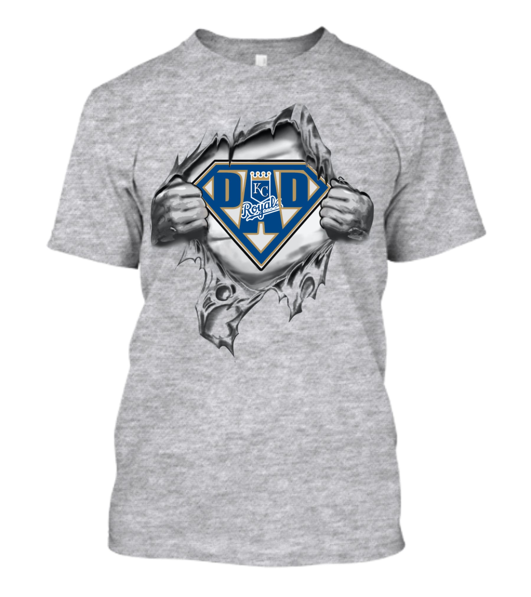 KC Royals Dad Superhero T-Shirt