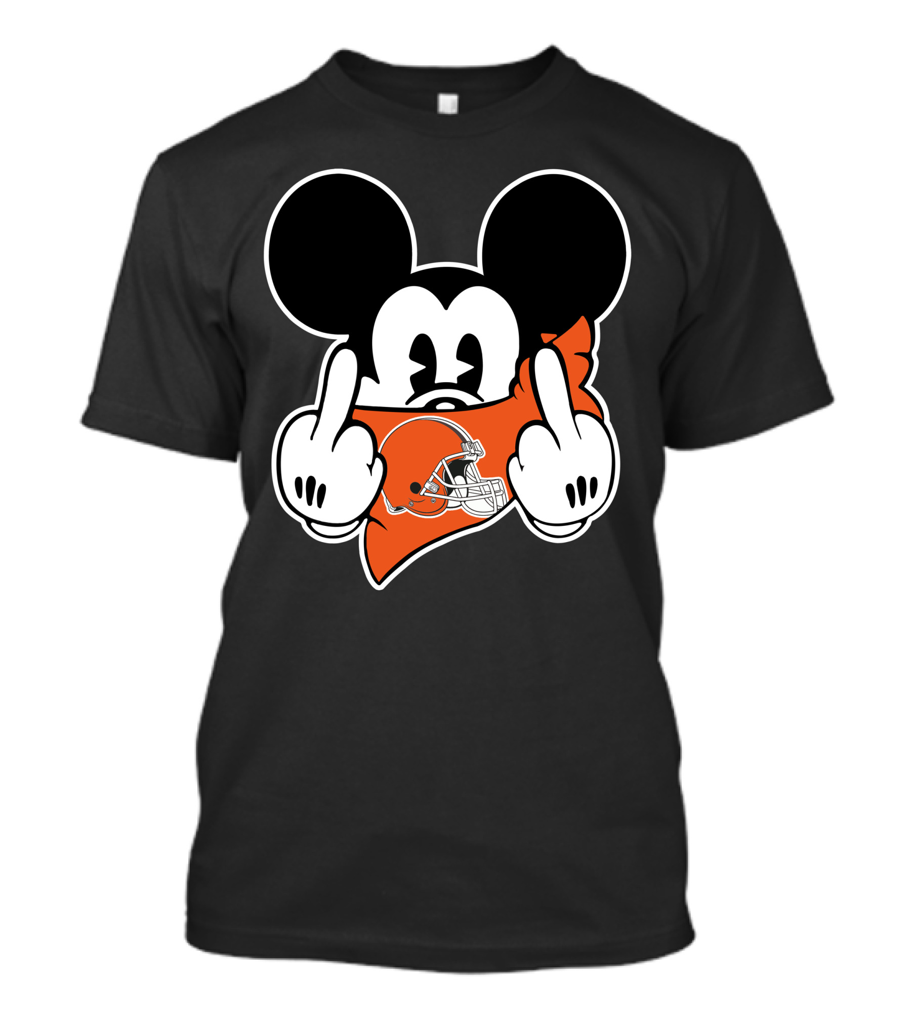 Browns Mickey Cleveland Football Fan Attitude T-Shirt