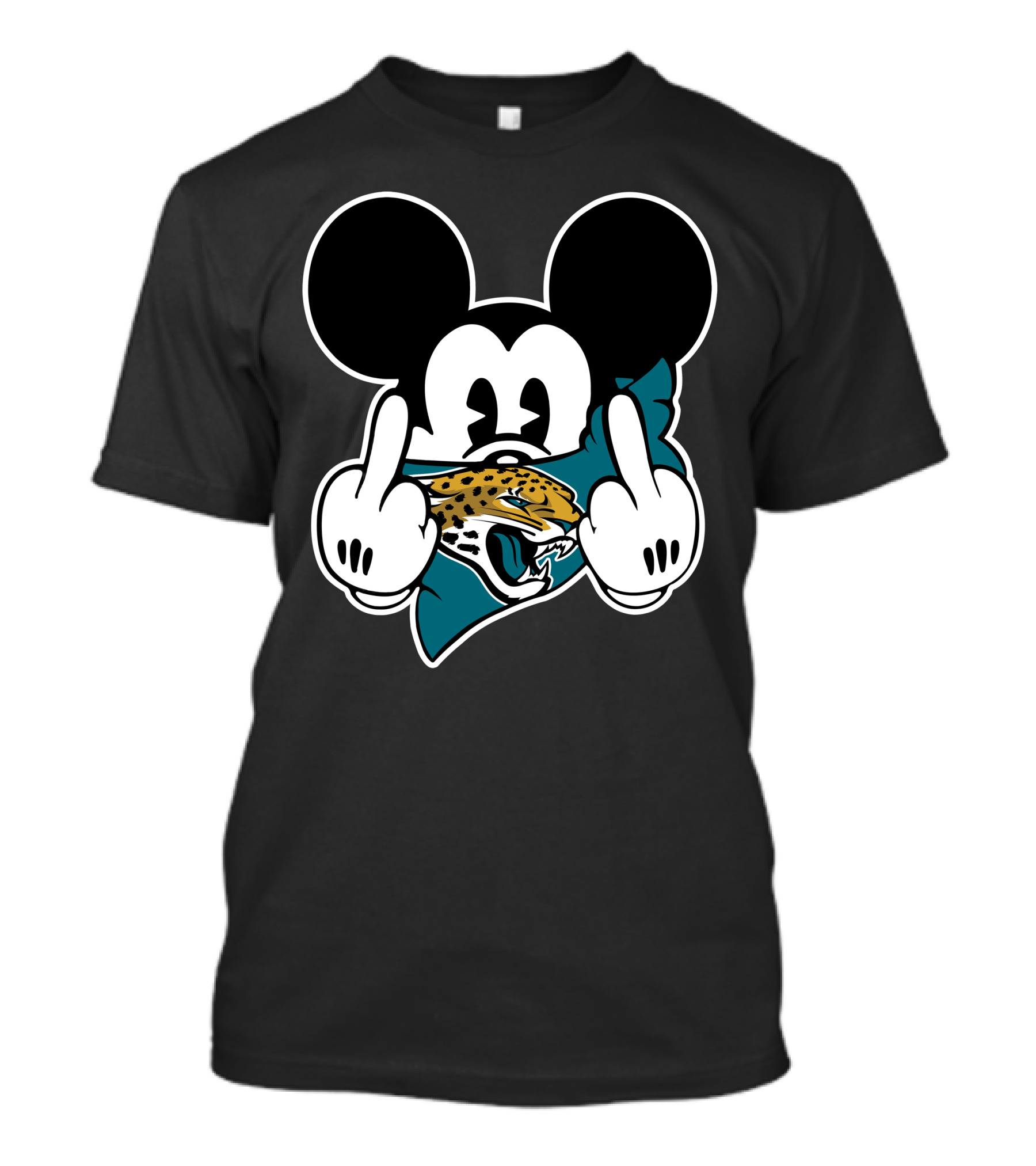 Jaguars Mickey Mouse Middle Finger T-Shirt