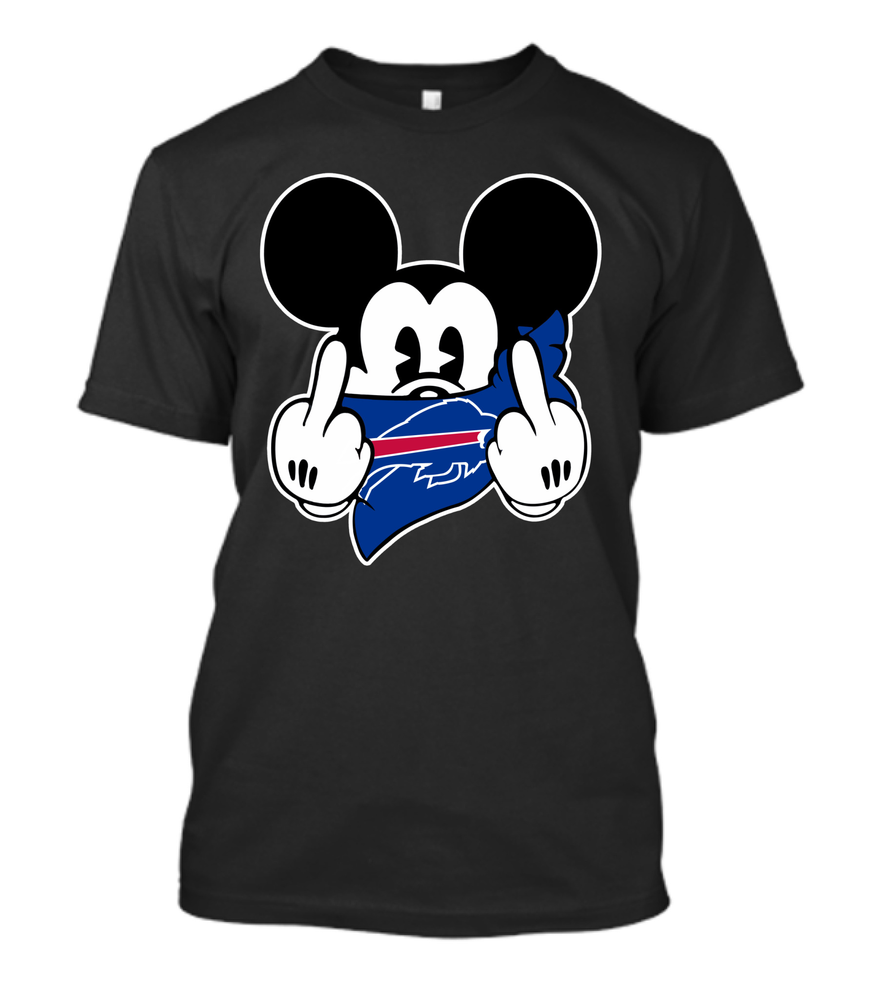 Mickey Mouse Bills Nfl Team Logo T-Shirt