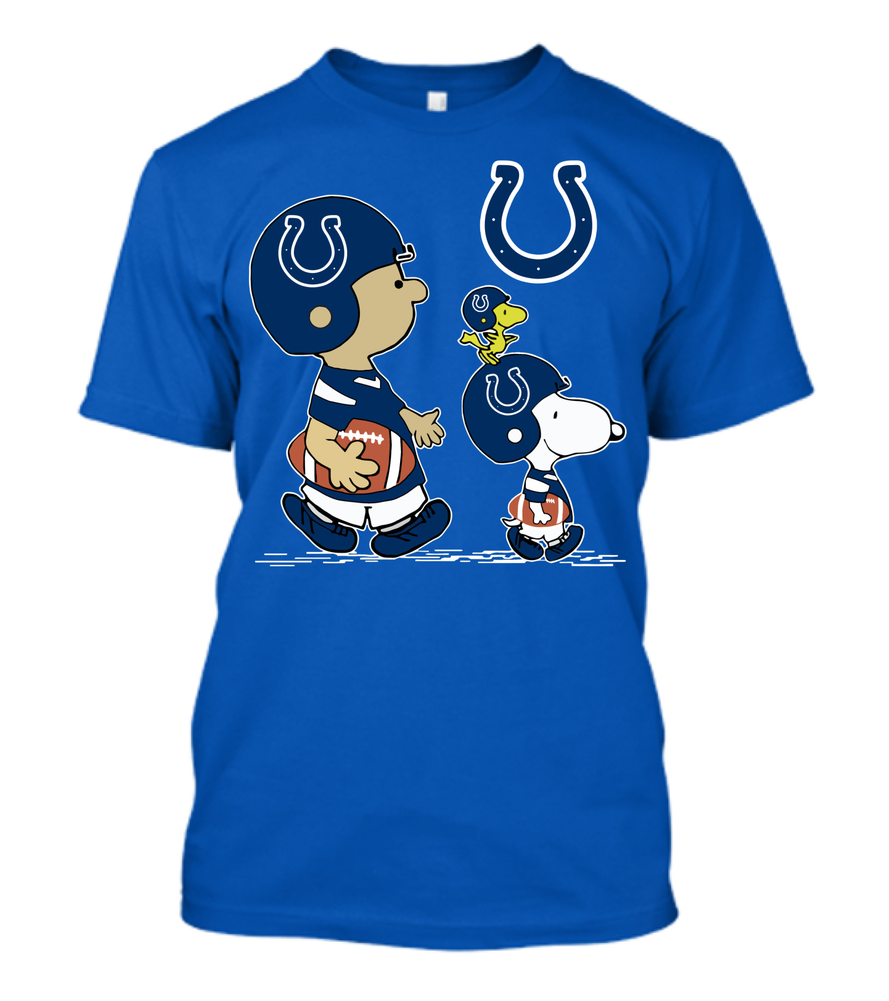 Colts Snoopy And Woodstock Football Helmets T-Shirt