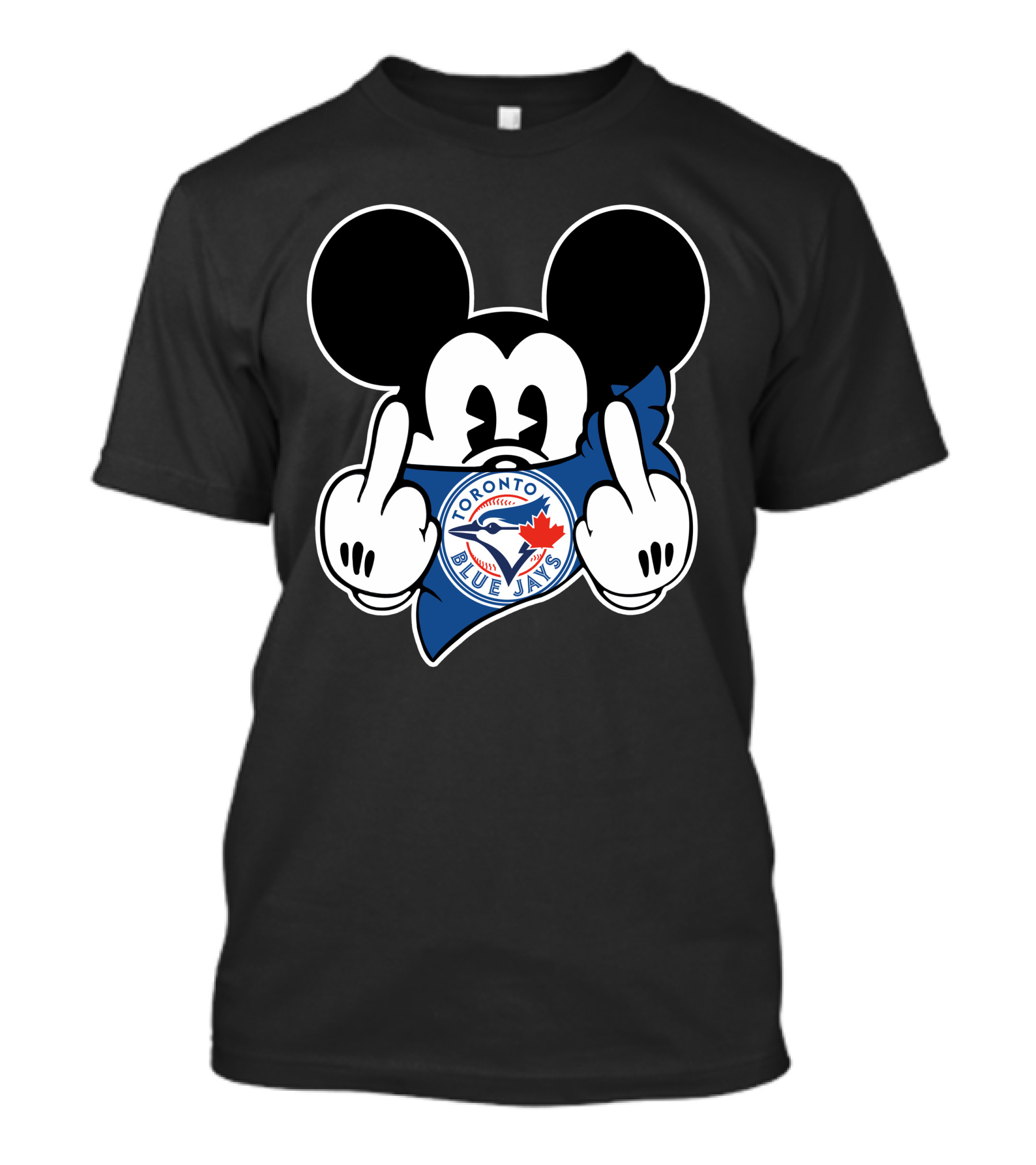 Toronto Blue Jays Mickey Mouse Middle Finger T-Shirt