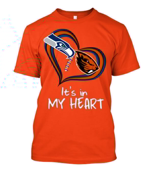 Seahawks And Beavers It's In My Heart T-Shirt