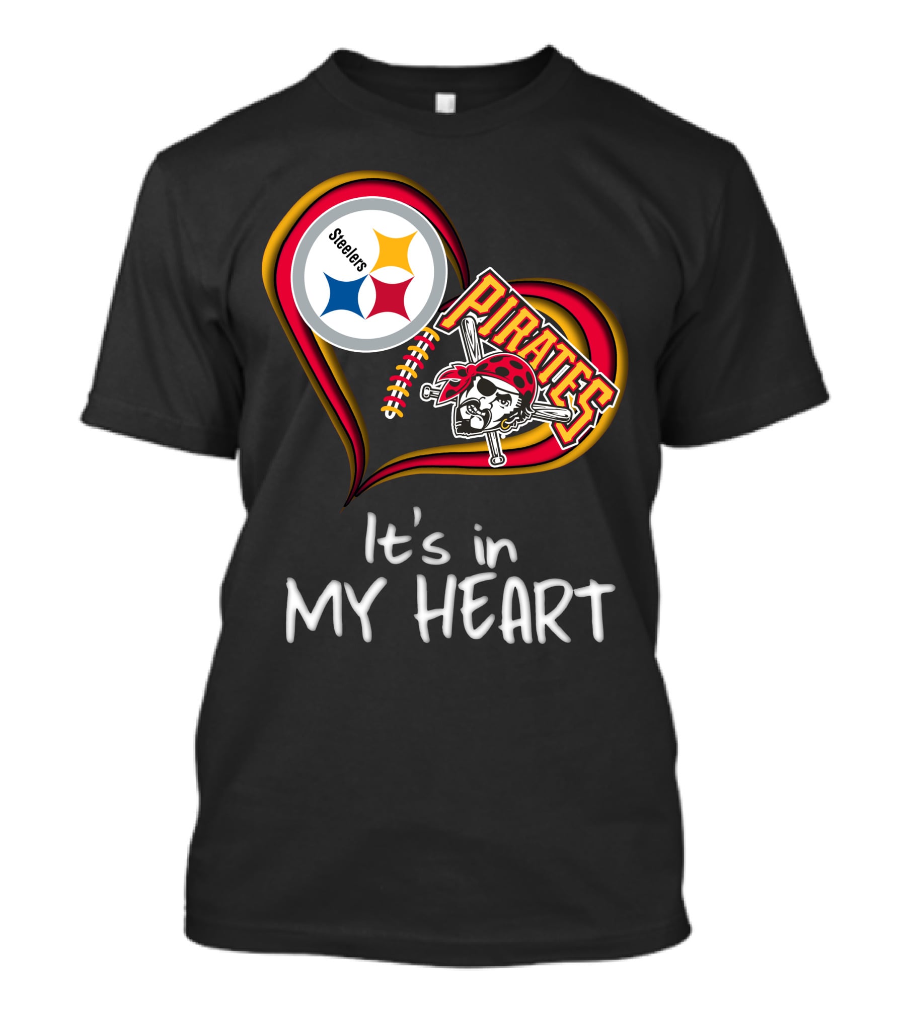 Steelers Pirates It's In My Heart T-Shirt