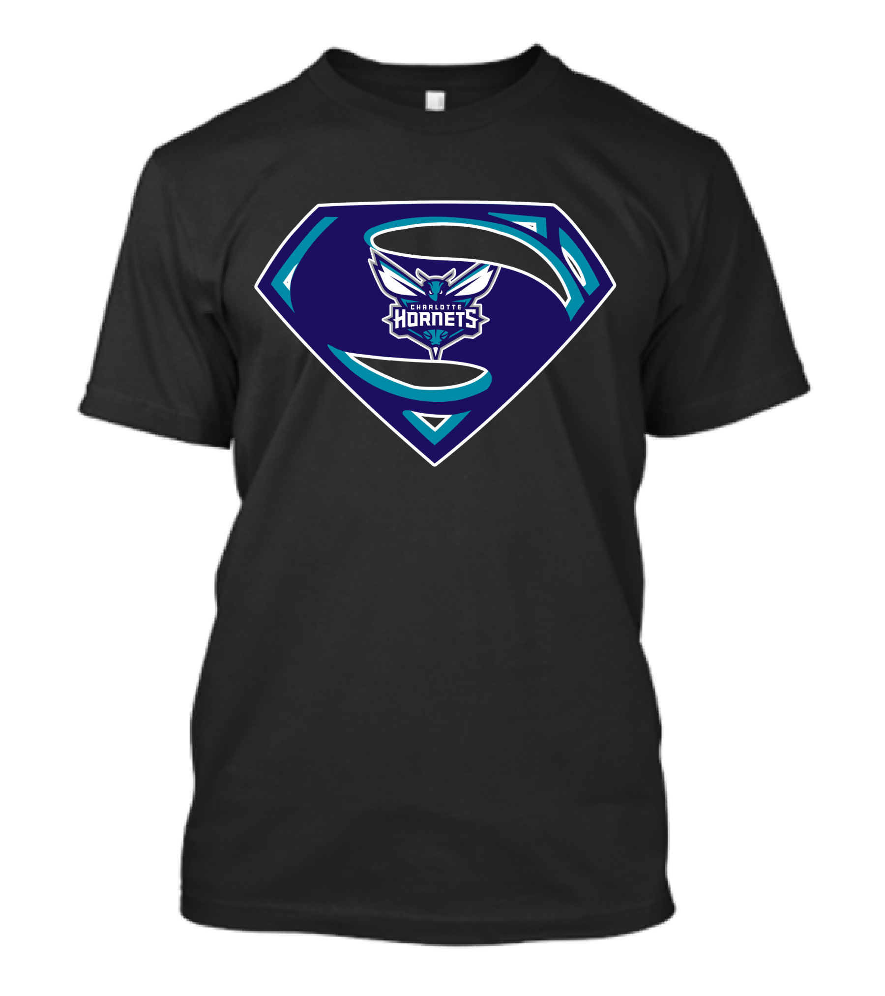 Charlotte Hornets Superman T-Shirt