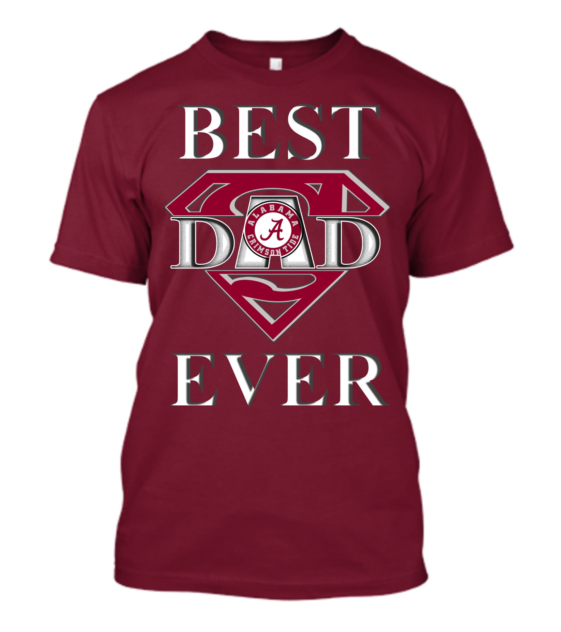 Alabama Crimson Tide Best Dad Ever Super Dad T-Shirt