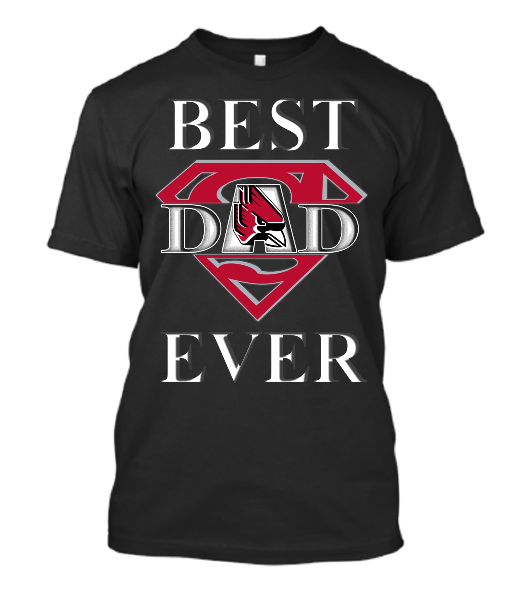 Ball State Cardinals Best Dad Ever Superman T-Shirt