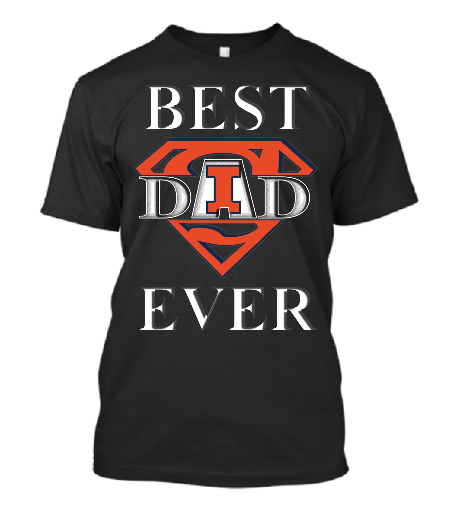Illinois Fighting Illini Best Dad Ever Superman T-Shirt