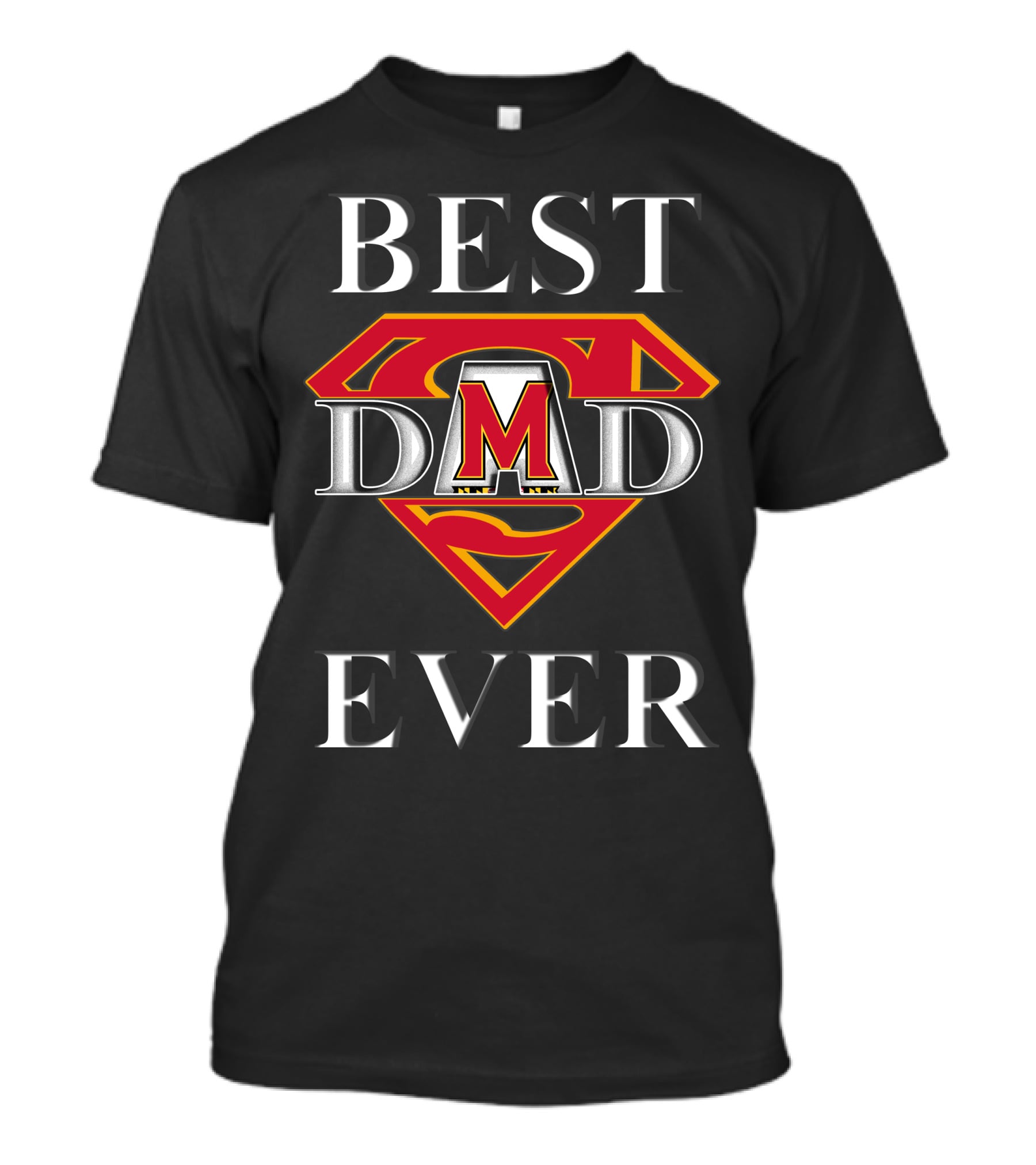Maryland Terrapins Best Dad Ever Superman T-Shirt