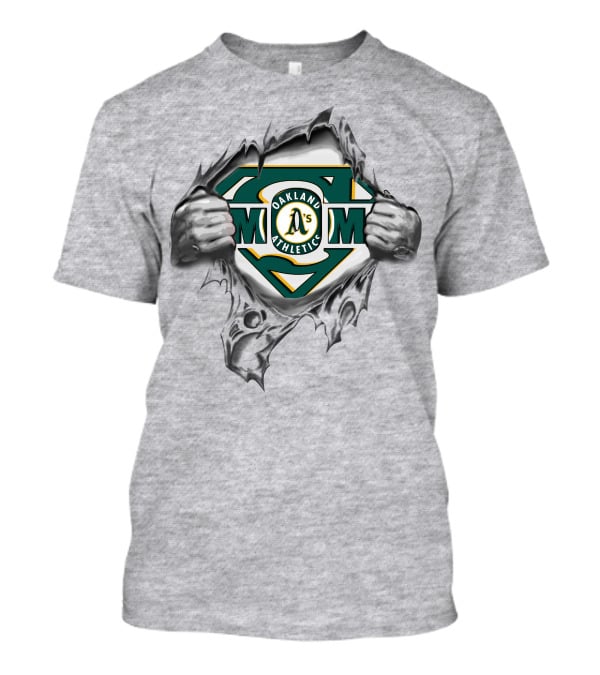 Oakland Athletics Super Logo Ripped T-Shirt