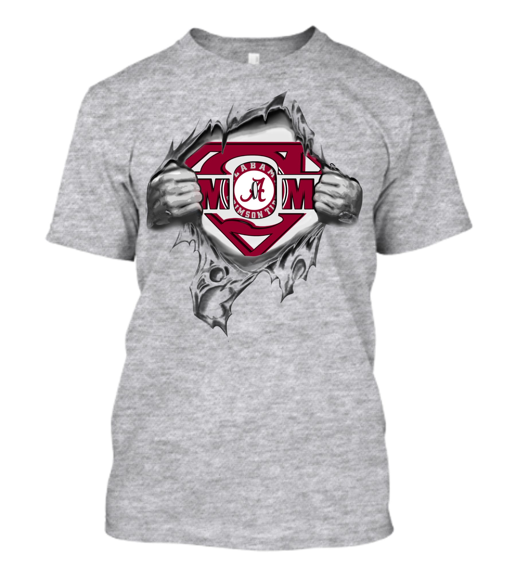 Alabama Crimson Tide Super Mom Emblem T-Shirt