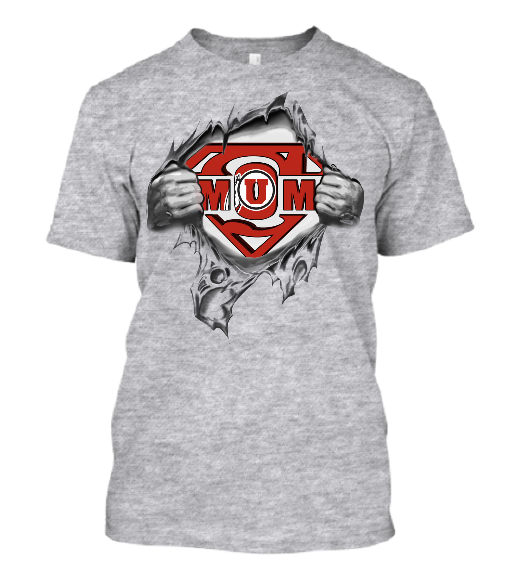 Utah Utes Mom Superhero T-Shirt