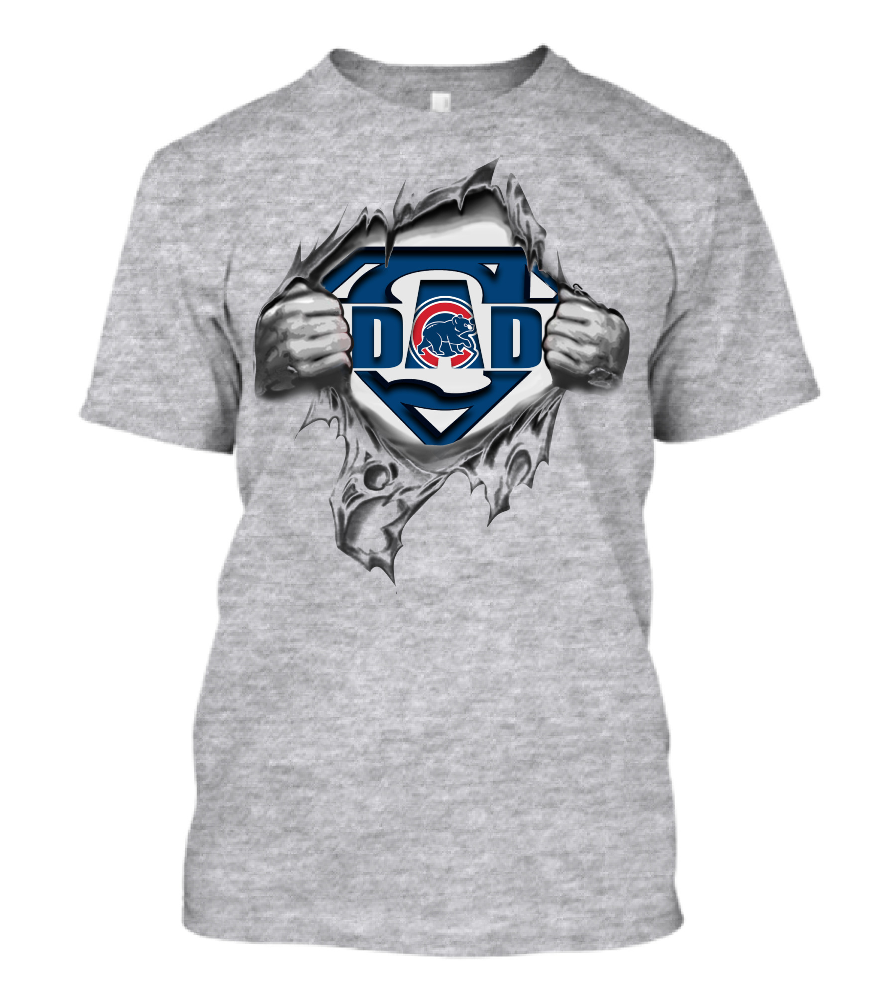 Chicago Cubs Dad Superman T-Shirt