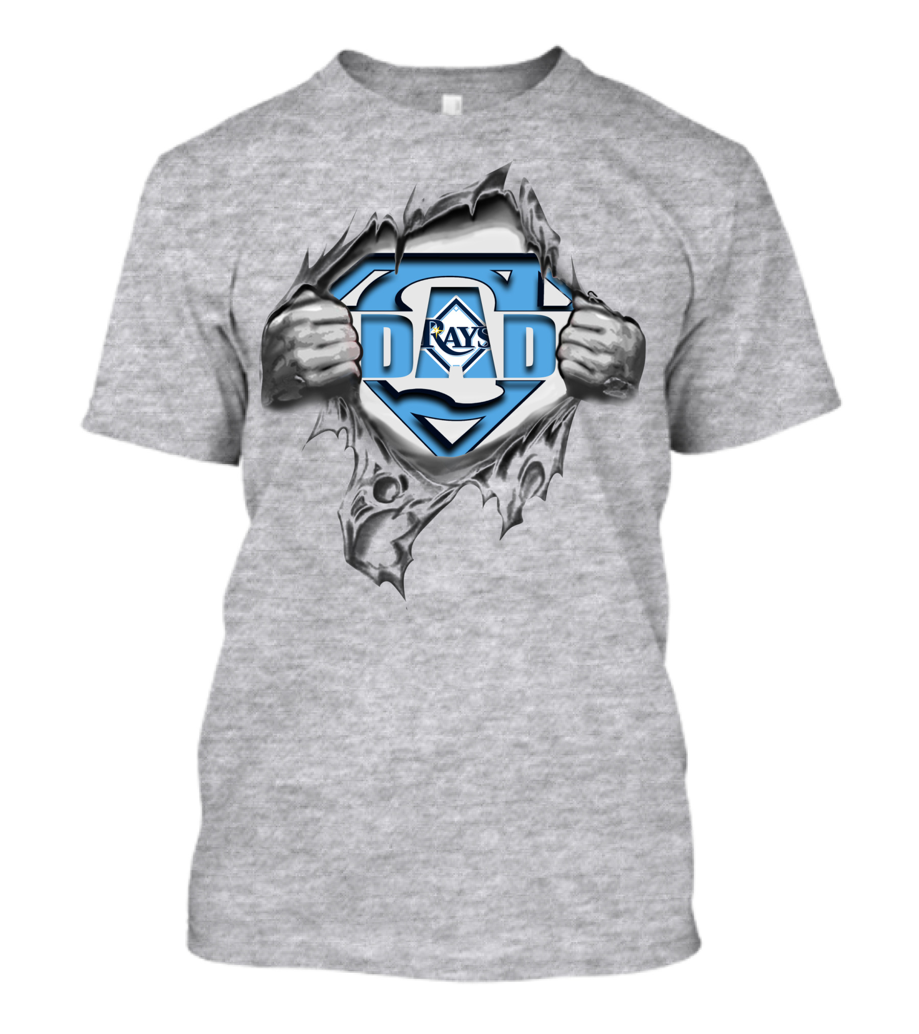 Tampa Bay Rays Dad Superhero T-Shirt