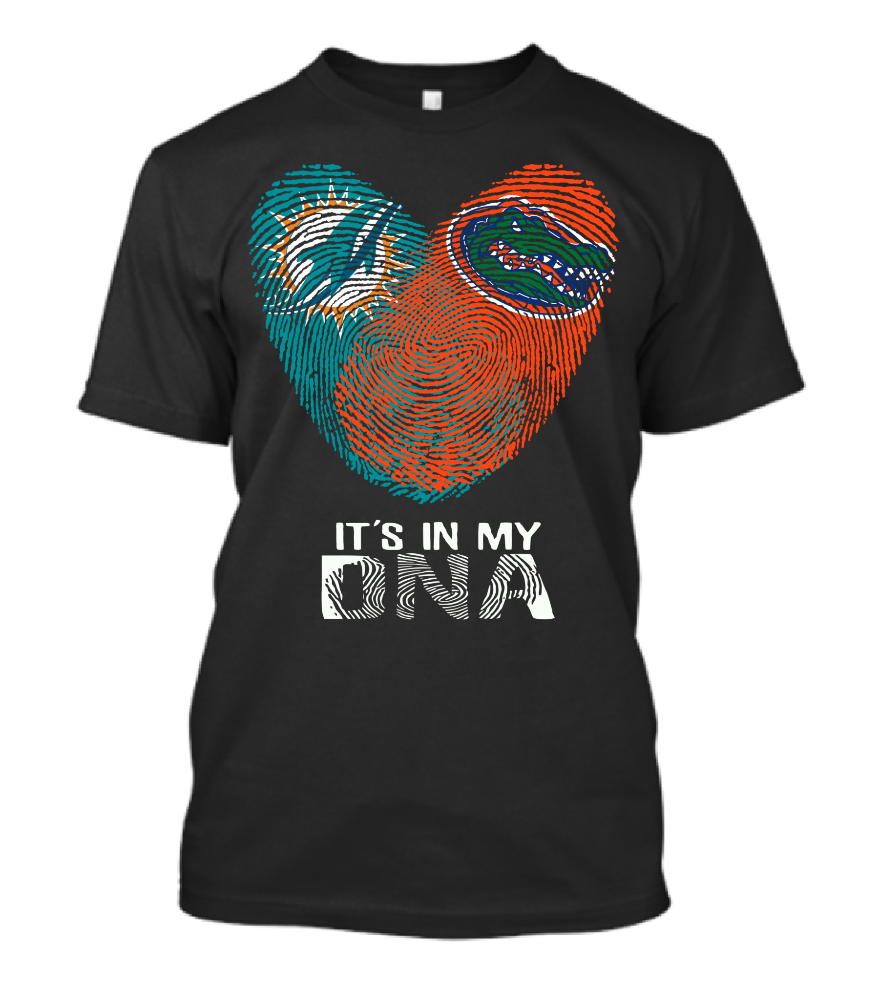 Miami Dolphins Florida Gators It's In My DNA T-Shirt