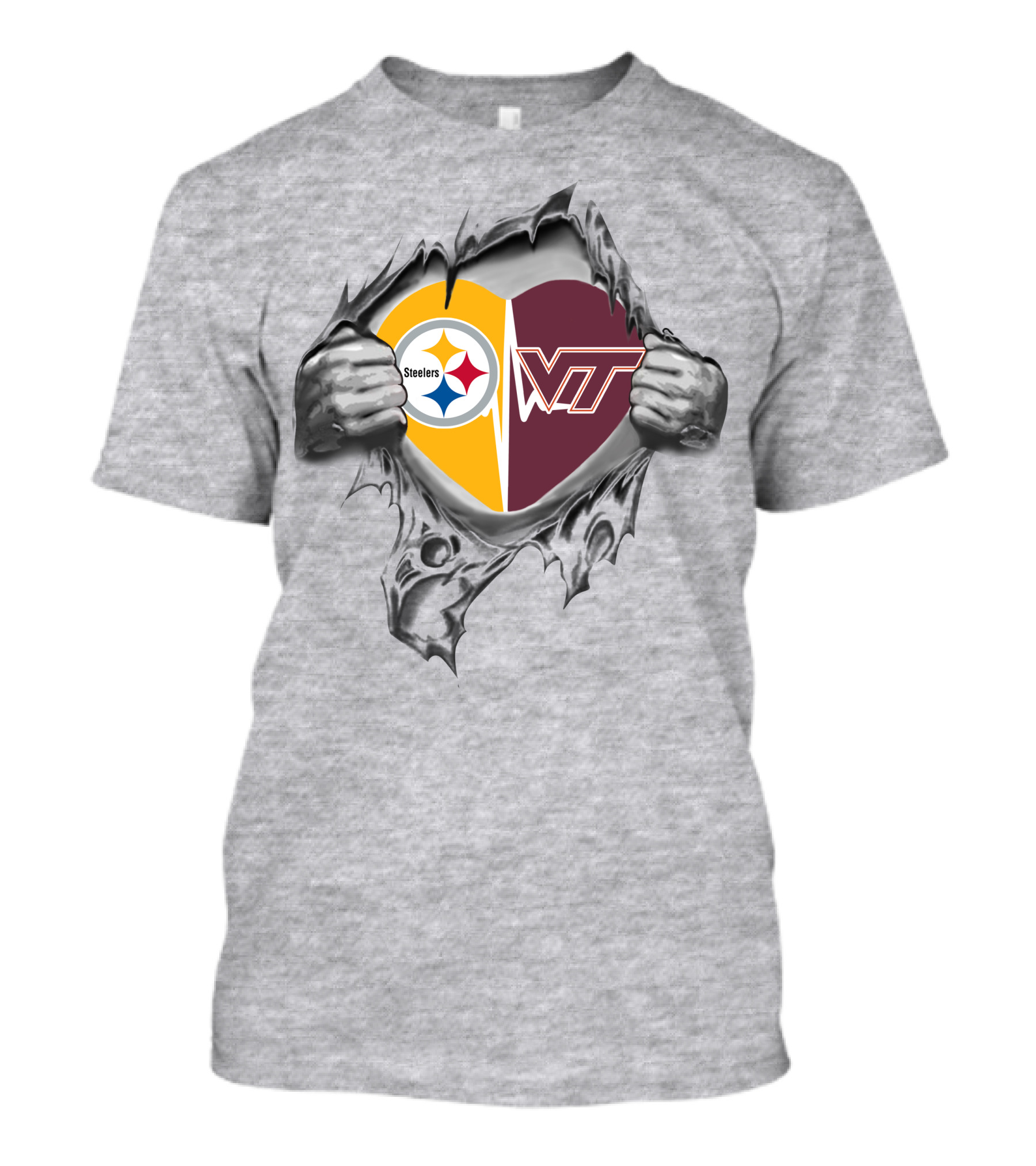 Steelers Hokies Heart T-Shirt