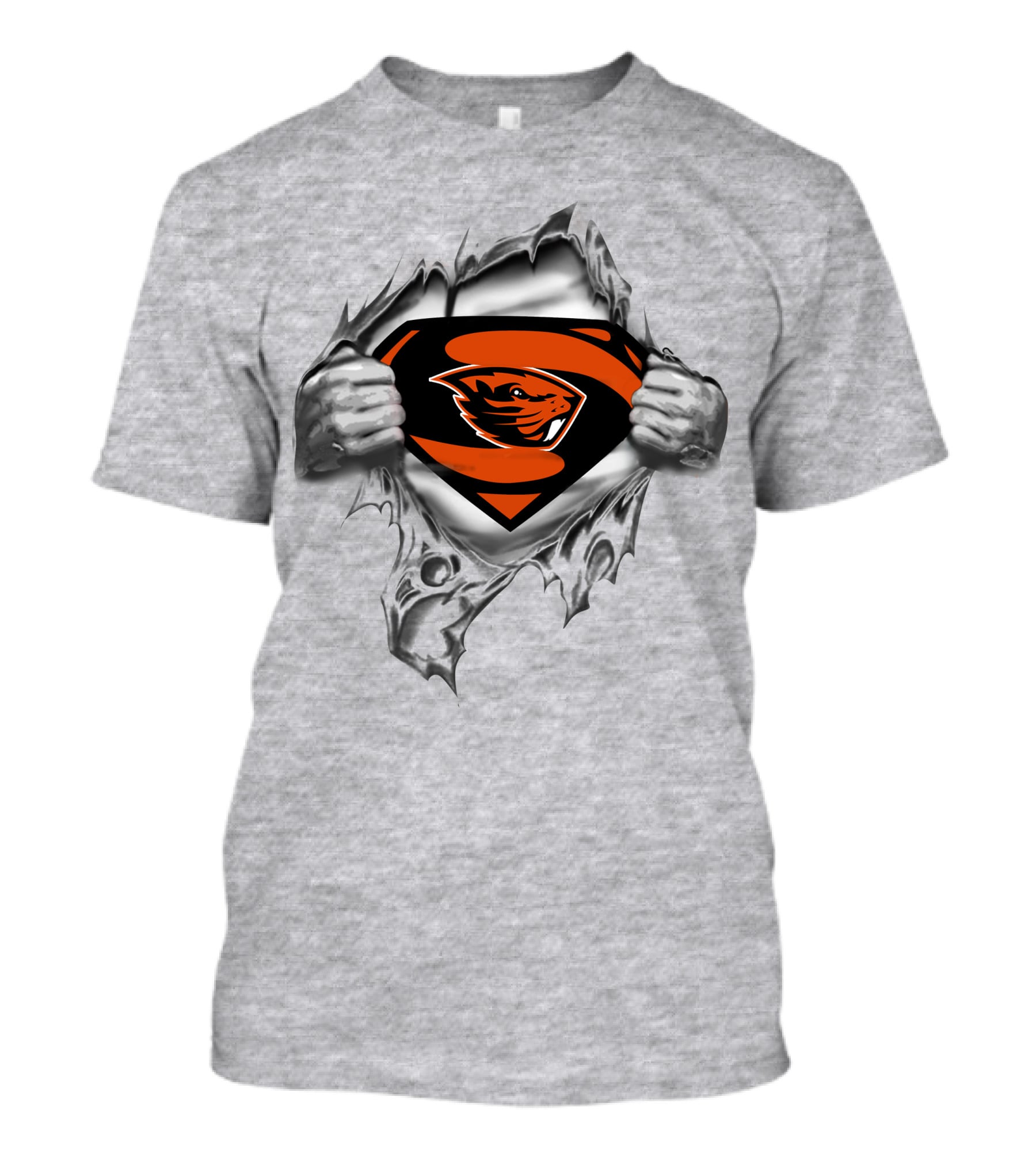 Beavers Super Man Chest T-Shirt