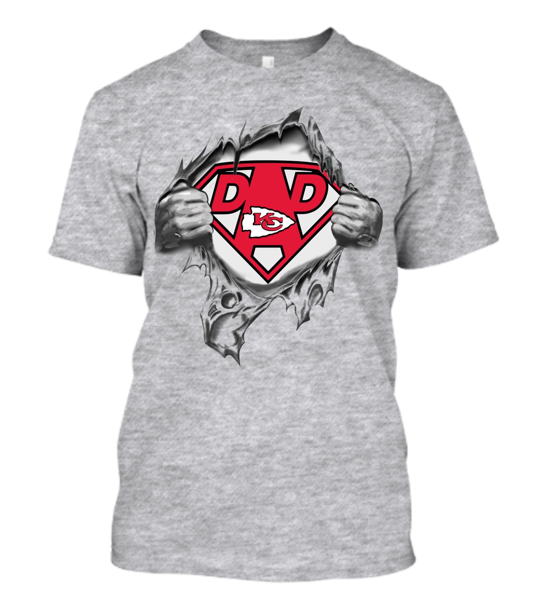 Kansas City Chiefs Super Dad Hero T-Shirt