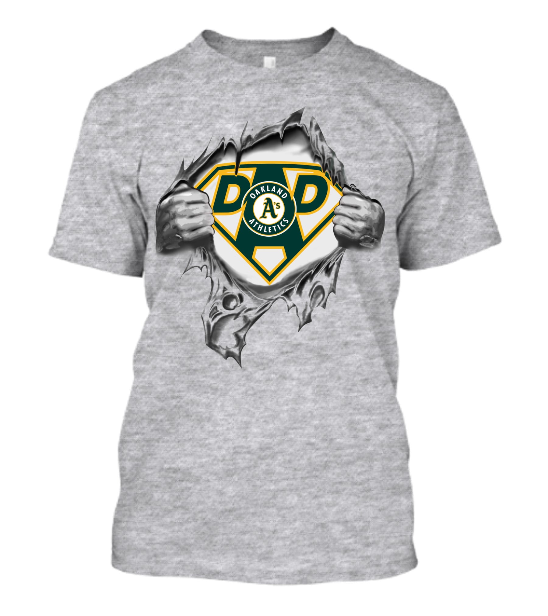 Oakland Athletics Dad Superhero T-Shirt