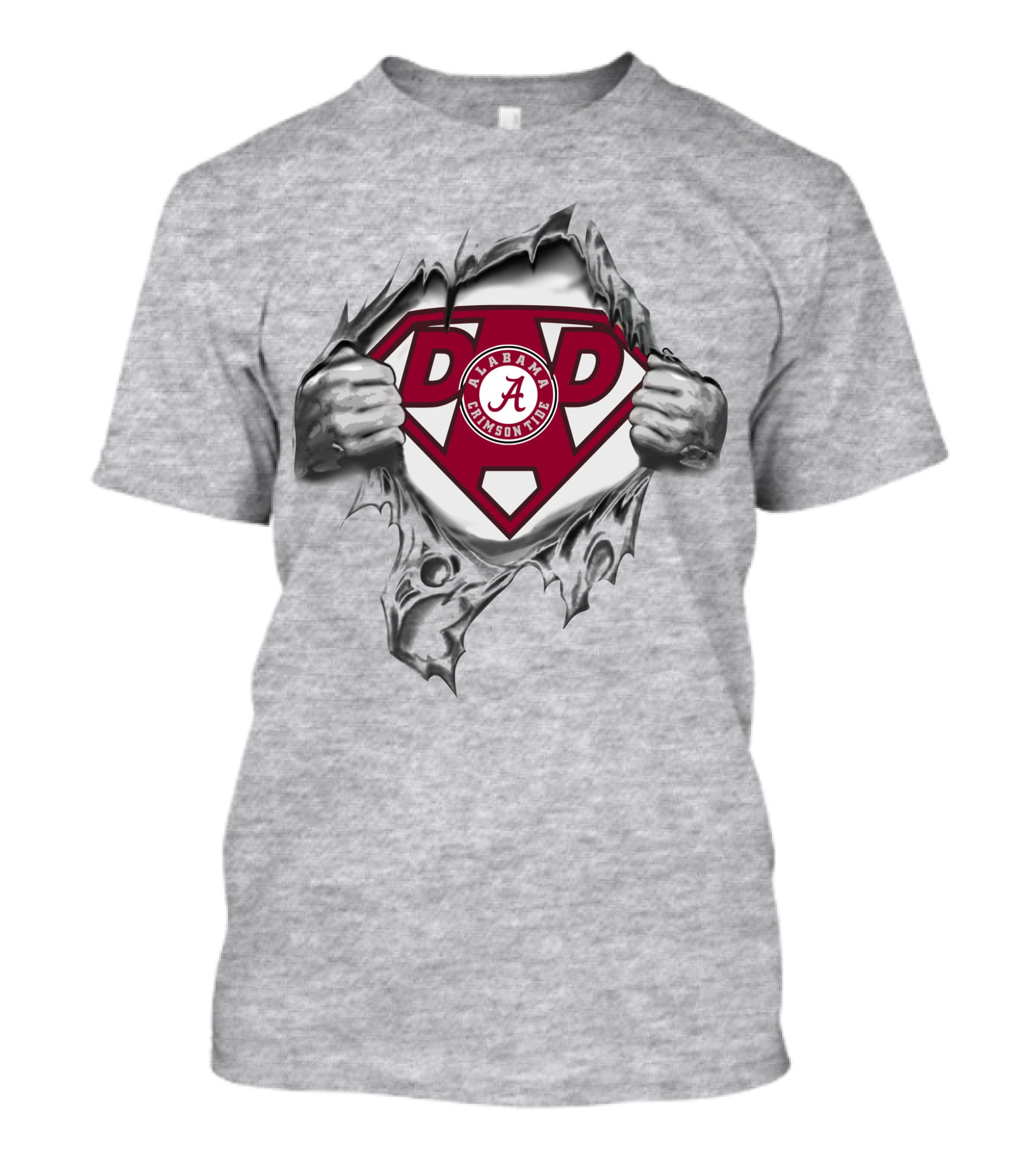 Alabama Crimson Tide Dad Super Hero T-Shirt