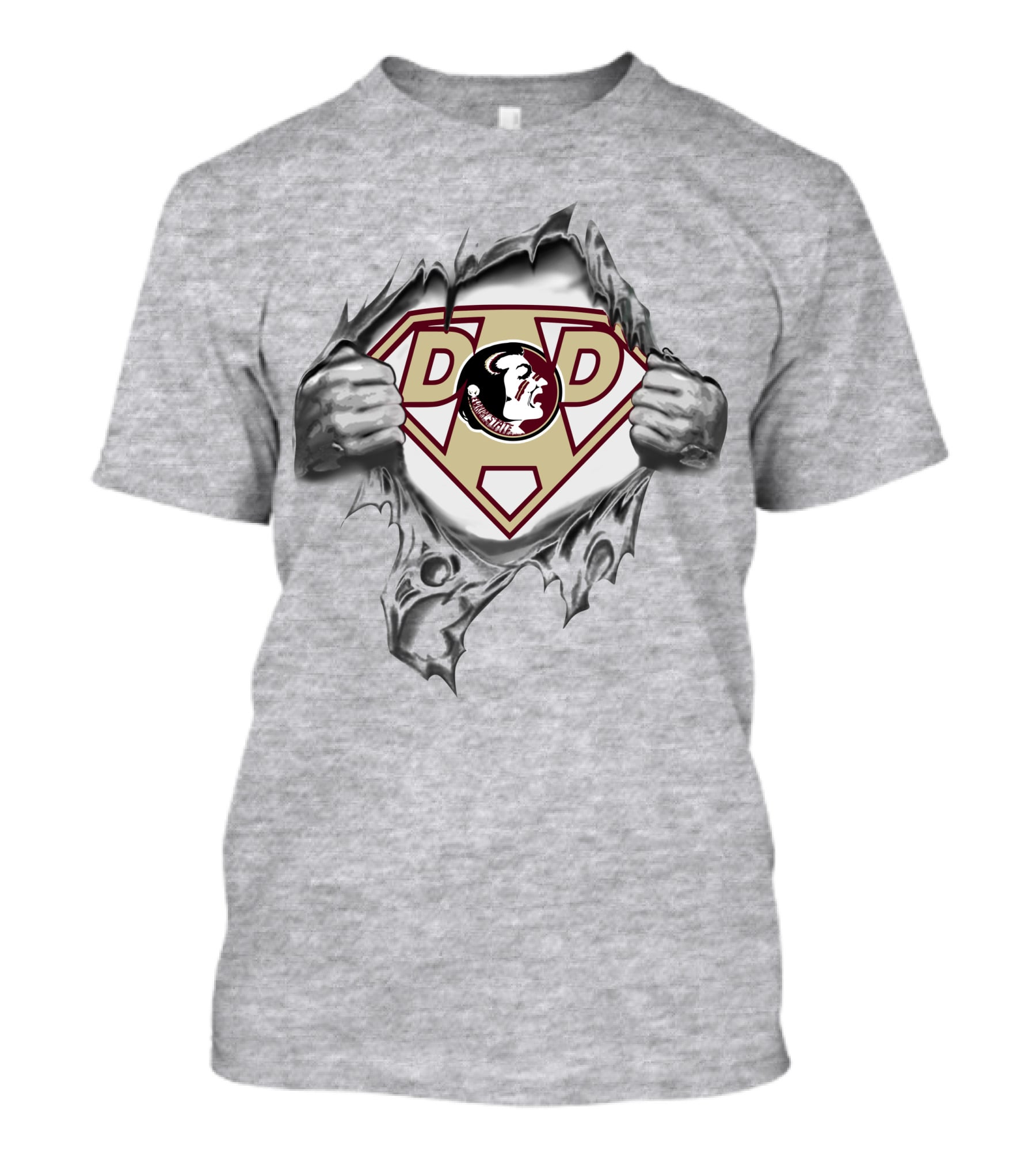 Florida State Seminoles Dad Superhero T-Shirt