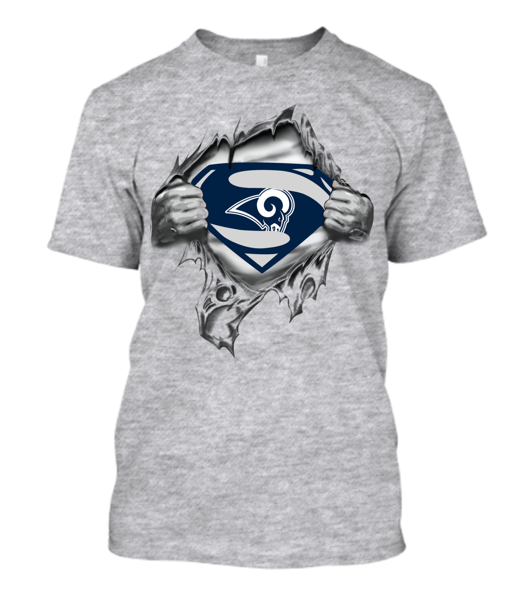 Los Angeles Rams Superman Logo Reveal T-Shirt