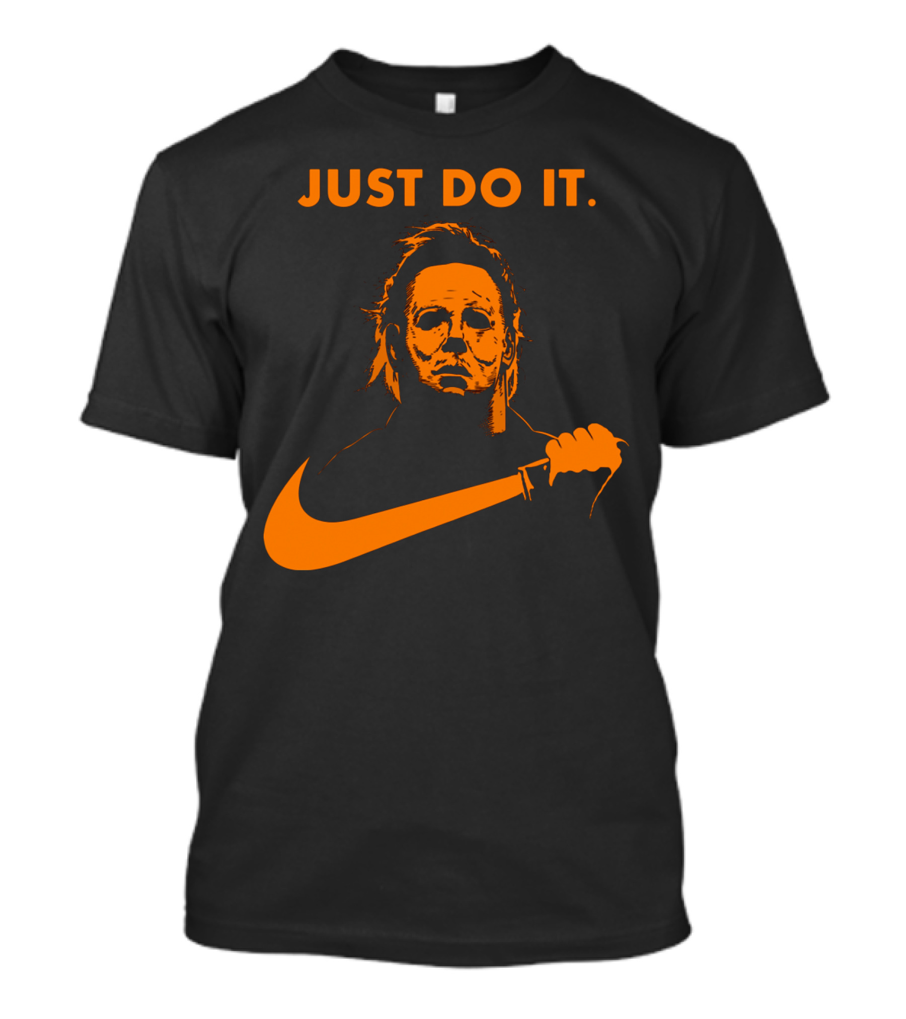 Just Do It Michael Myers Nike Halloween Knife T-Shirt