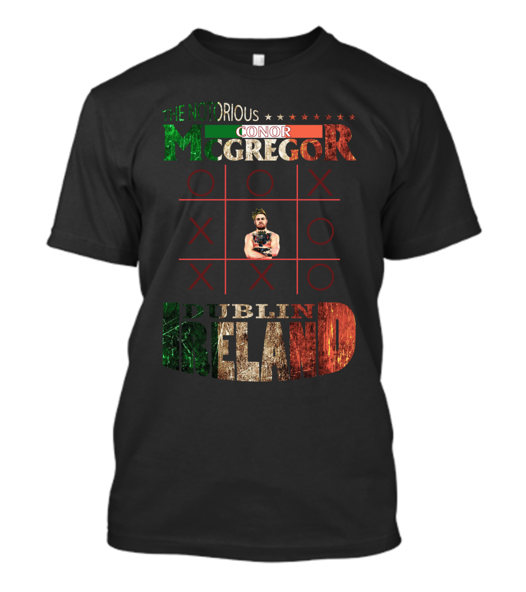 The Notorious Conor Mcgregor Dublin Ireland Tic Tac Toe T-Shirt