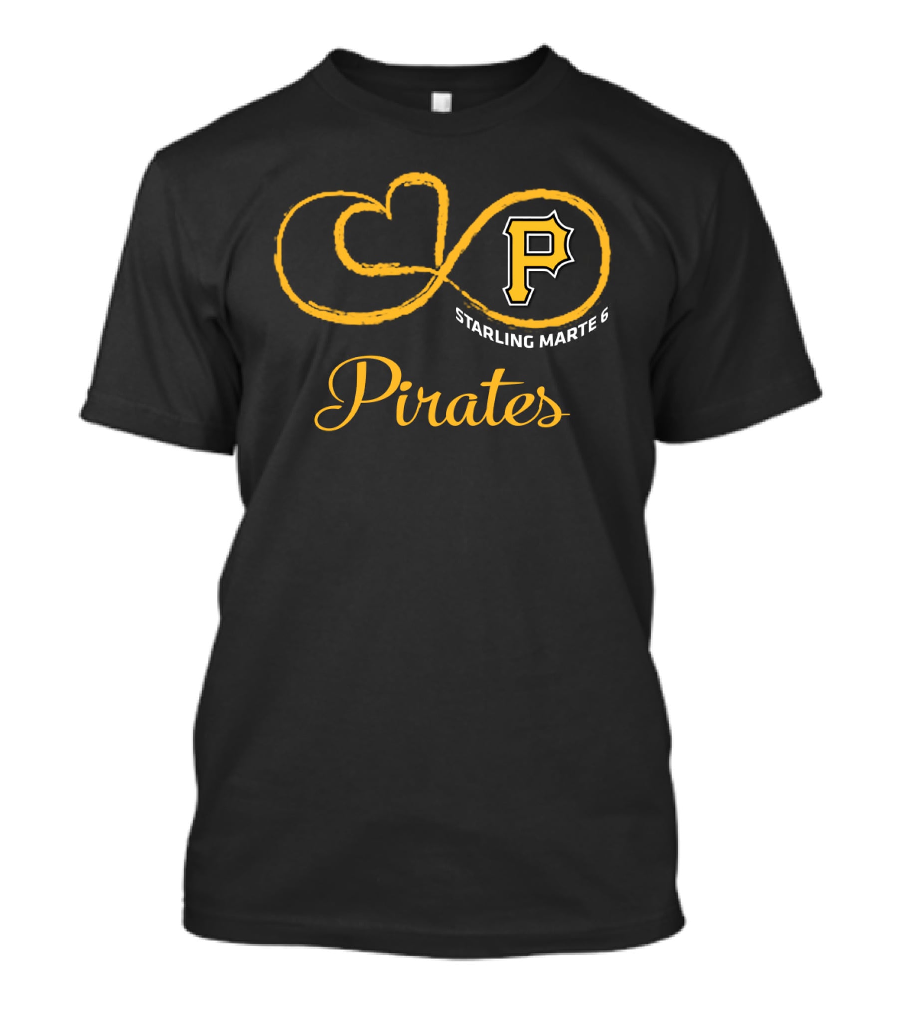 Pittsburgh Pirates Starling Marte 6 Infinity Love T-Shirt