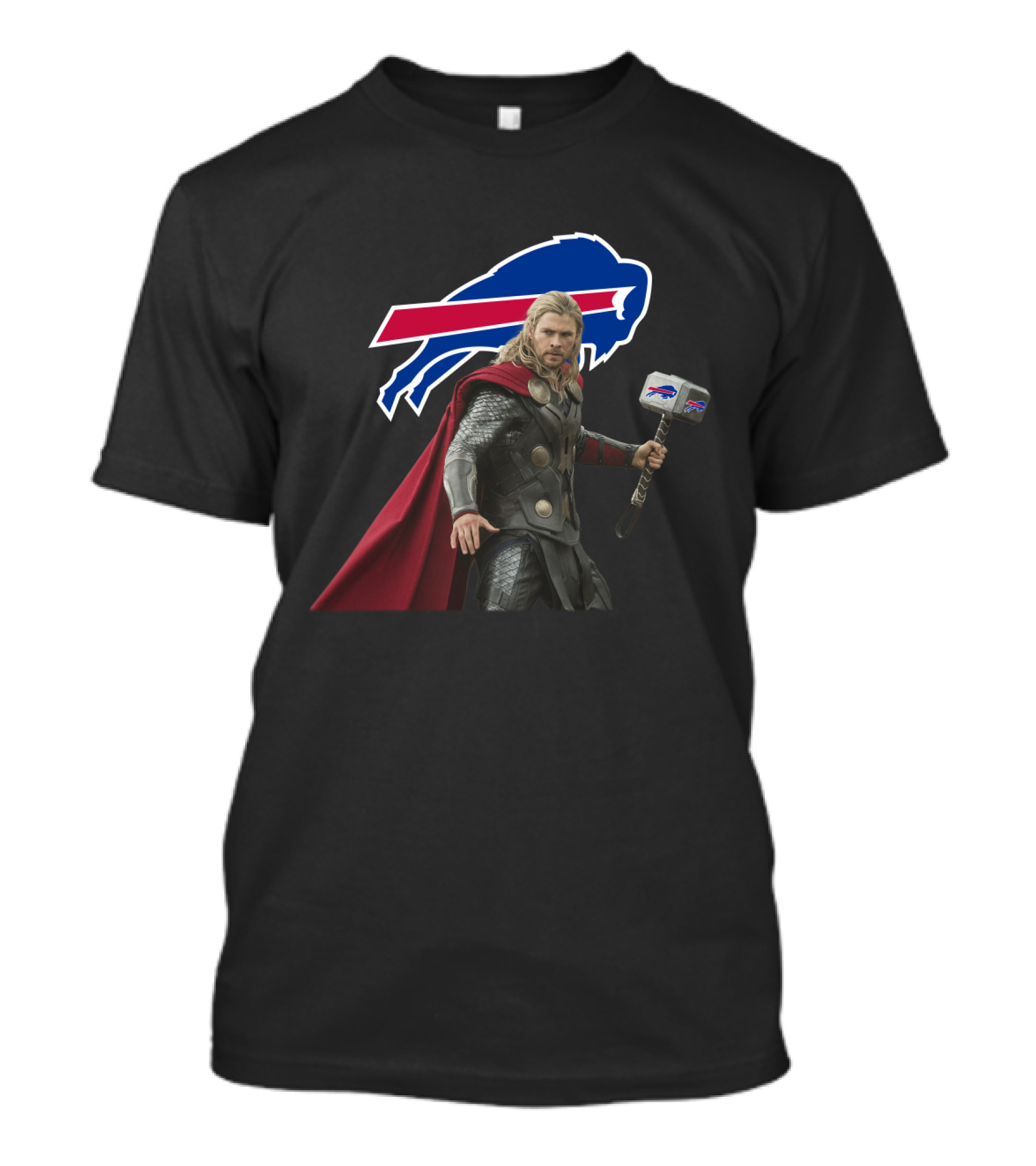 Buffalo Bills Thor Hammer Crossover T-Shirt