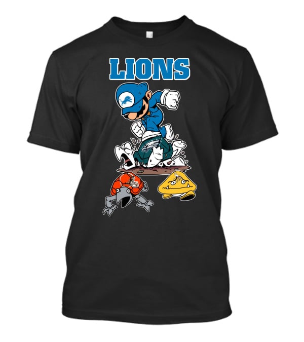 Lions Detroit Football Character Adventure T-Shirt