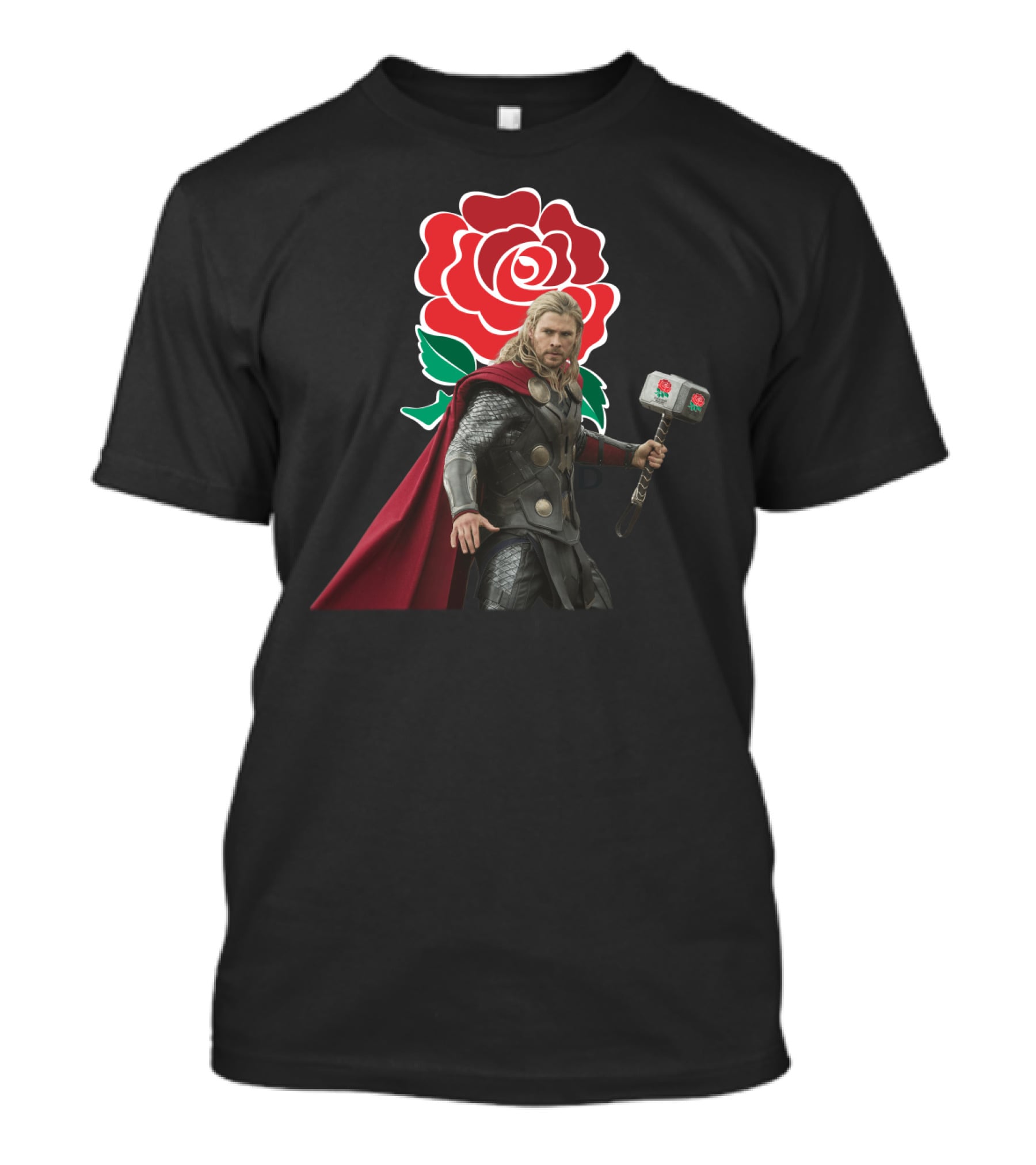 England Rugby Rfu Mighty Thor Red Rose T-Shirt