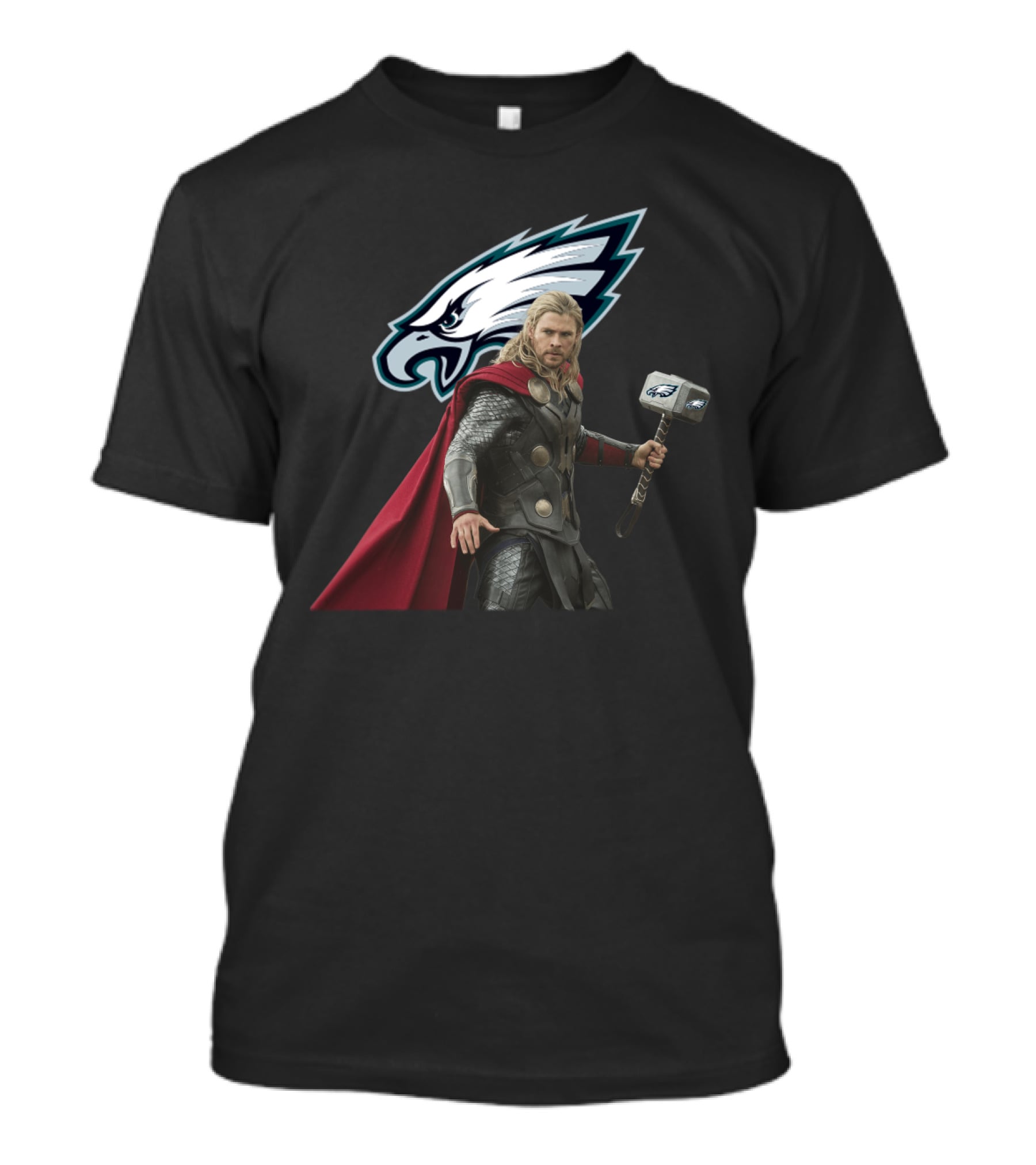 Philadelphia Eagles Thor Hammer Crossover T-Shirt