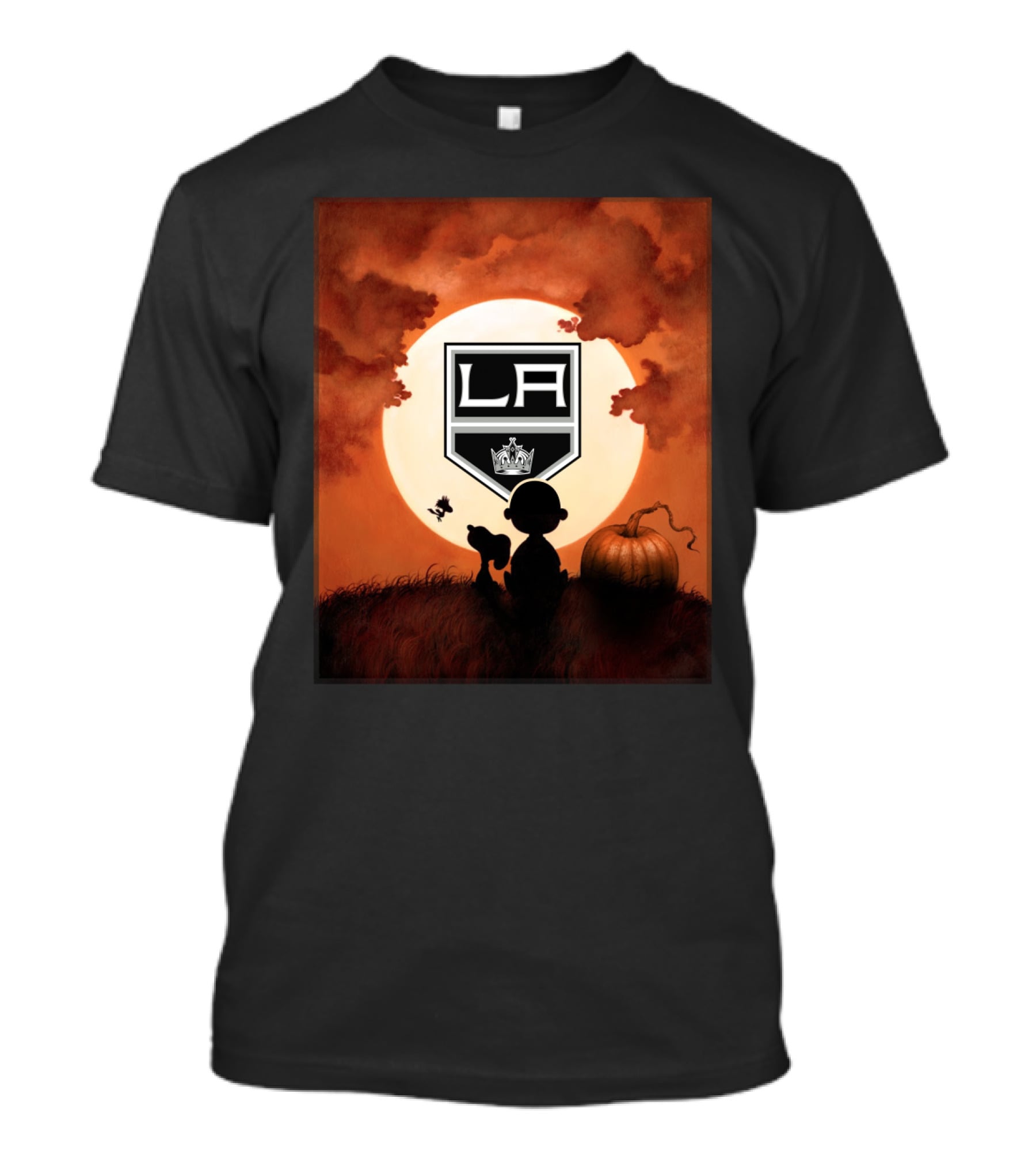 LA Kings Halloween Moon Pumpkin T-Shirt
