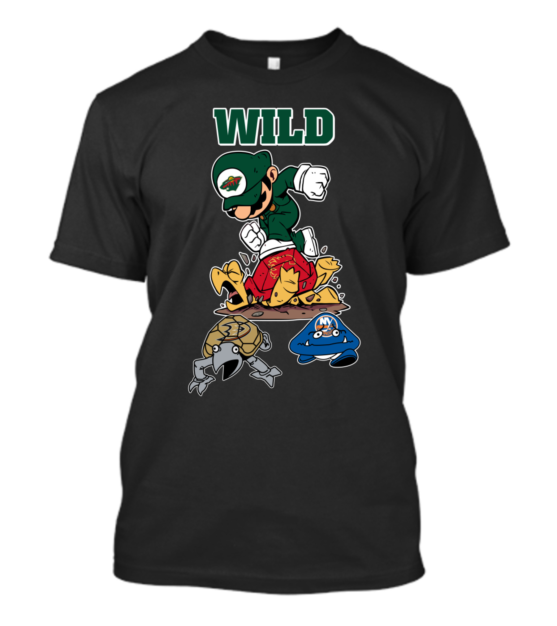Wild Minnesota Wild Parody With Cartoon Characters And Sports Team T-Shirt