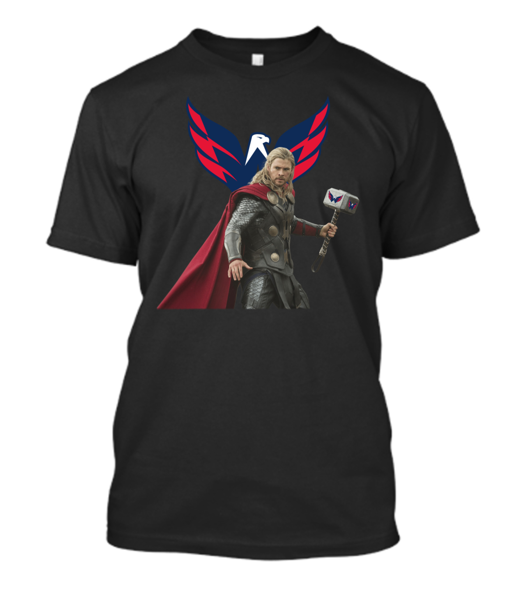 Thor Washington Capitals Marvel Crossover T-Shirt