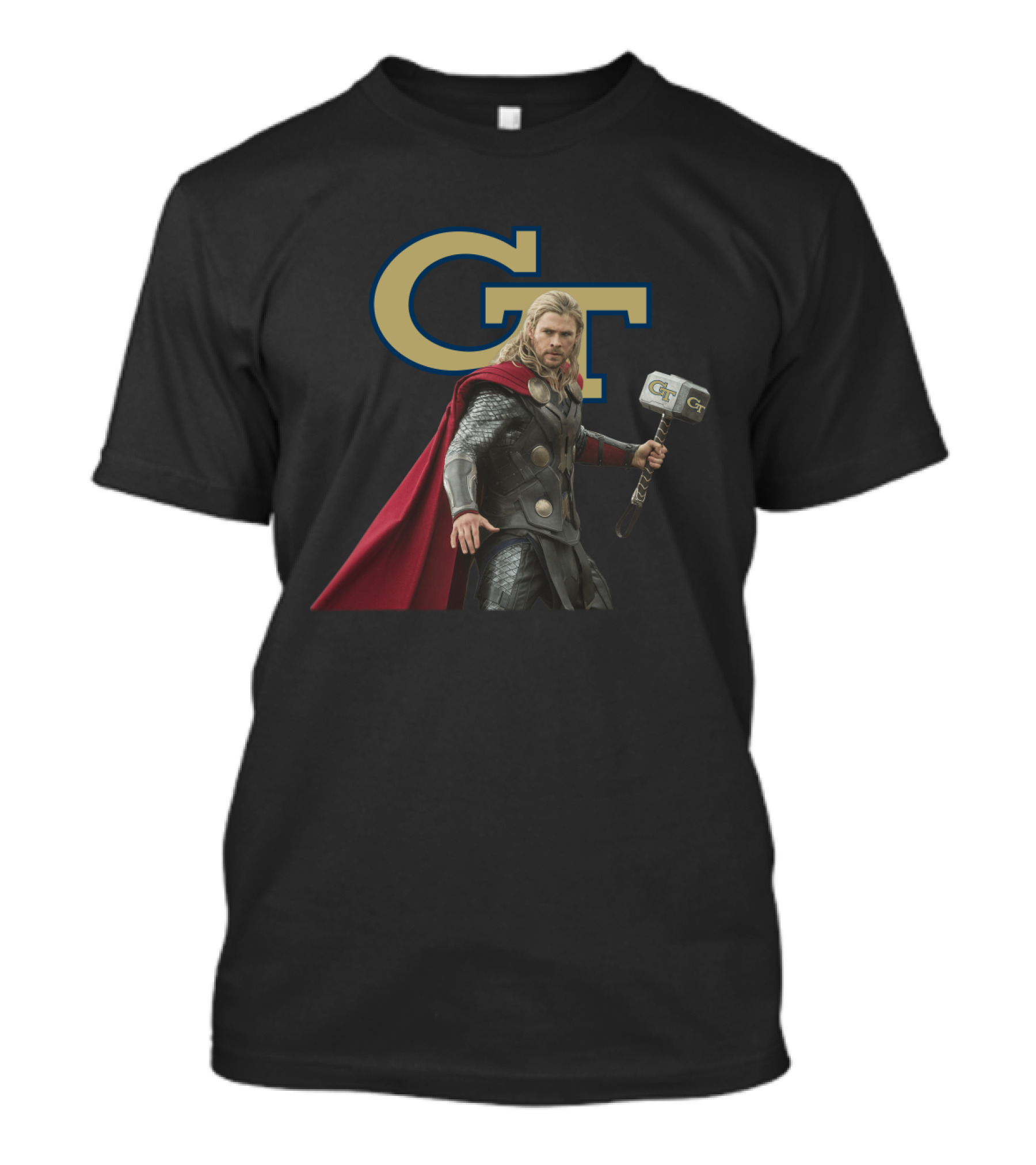 Gt Thor With Hammer And Cape T-Shirt