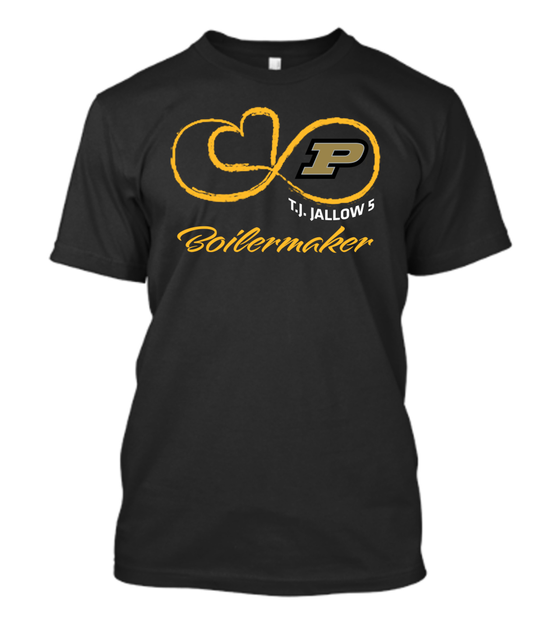Purdue Football T.j. Jallow 5 Boilermaker P T-Shirt