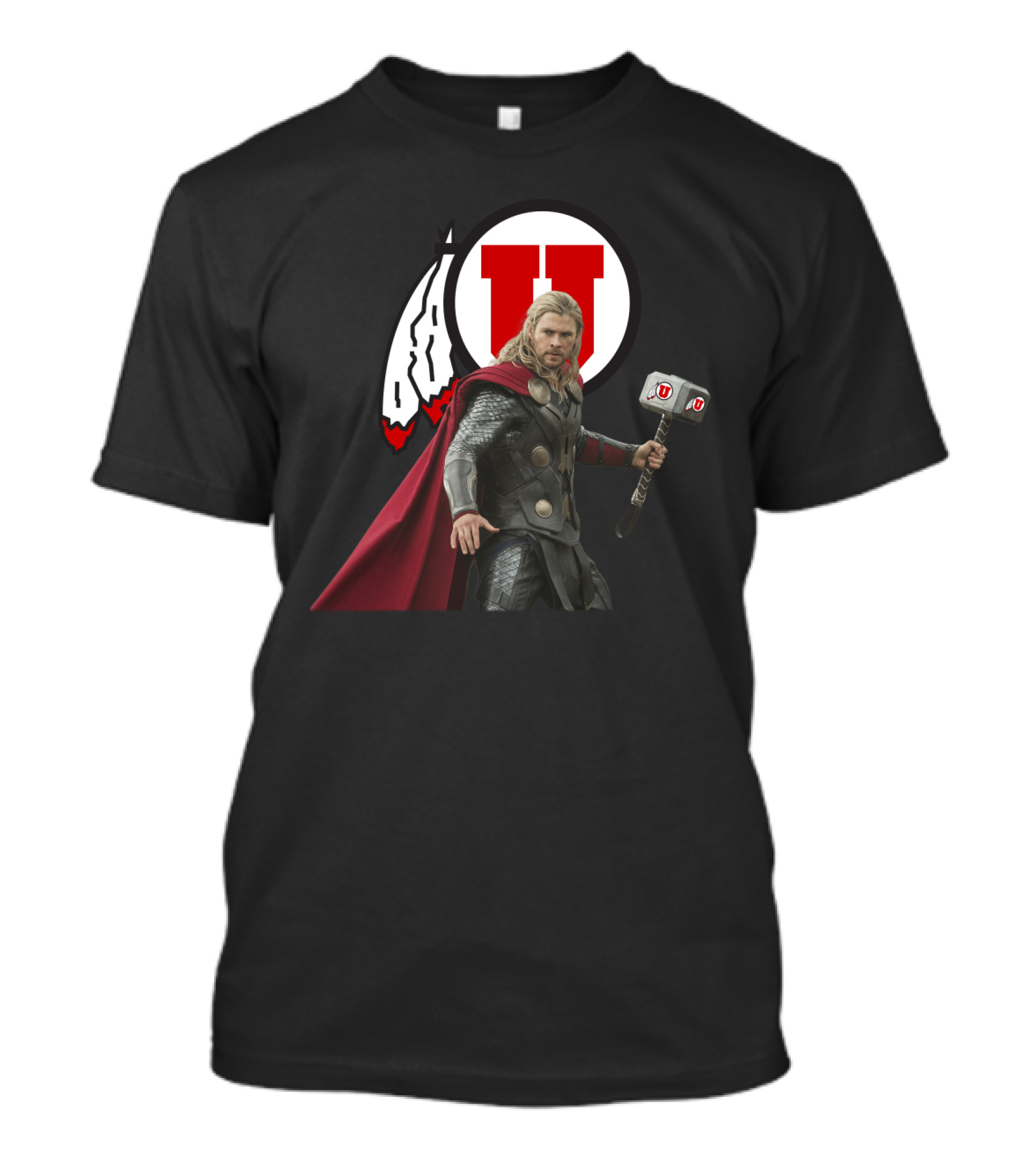 Utah Football U Thor Mjolnir T-Shirt