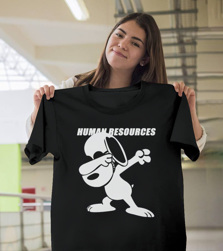 Snoopy Dabbing Human Resources T-Shirt