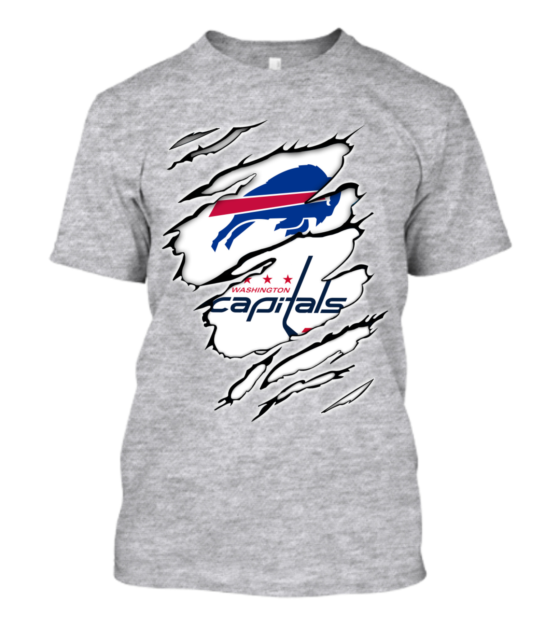 Buffalo Bills Washington Capitals Crossover Collaboration T-Shirt