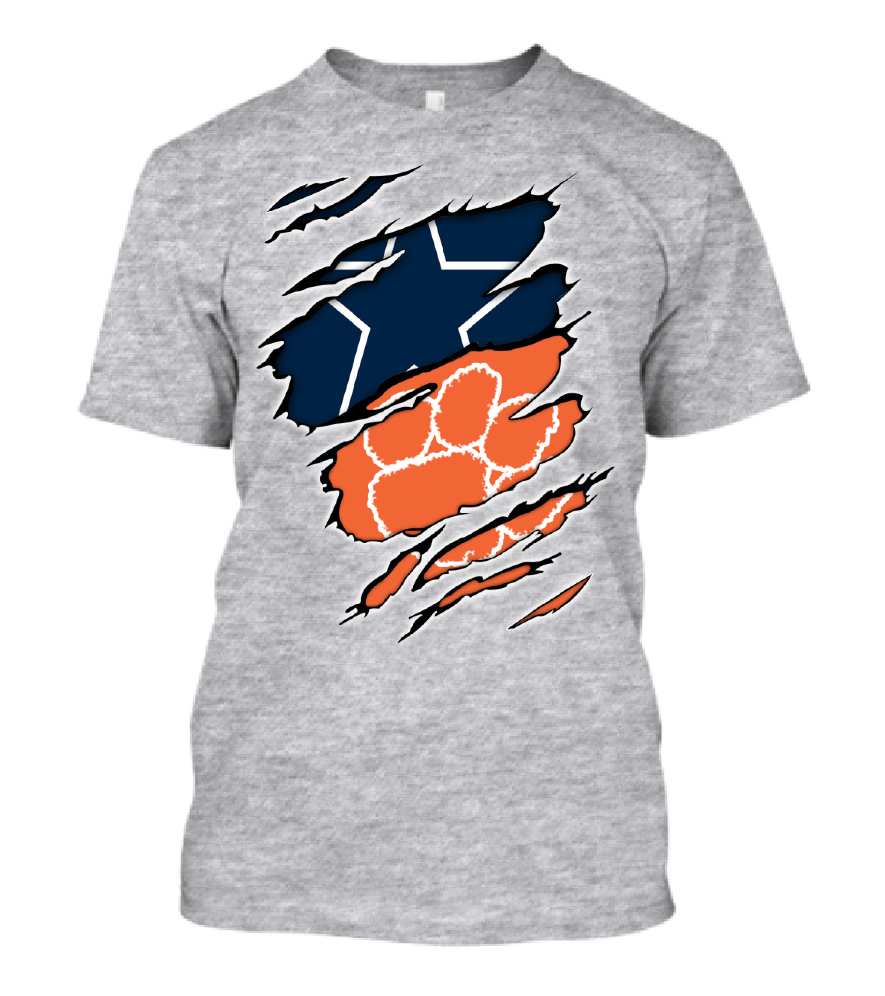 Cowboys Clemson Paw Print Dual T-Shirt