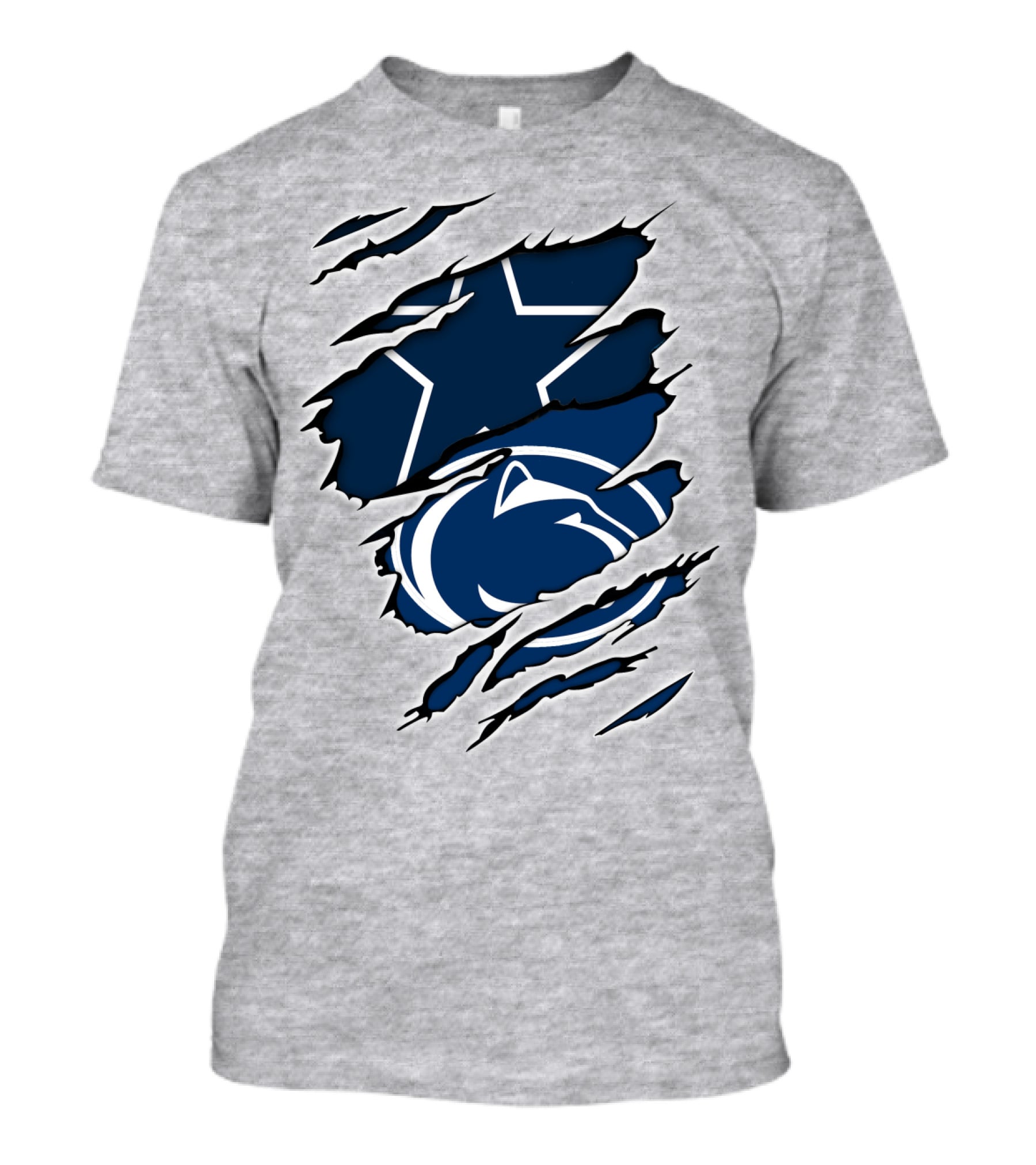 Cowboys Penn State Nittany Lions Star Claw Marks T-Shirt