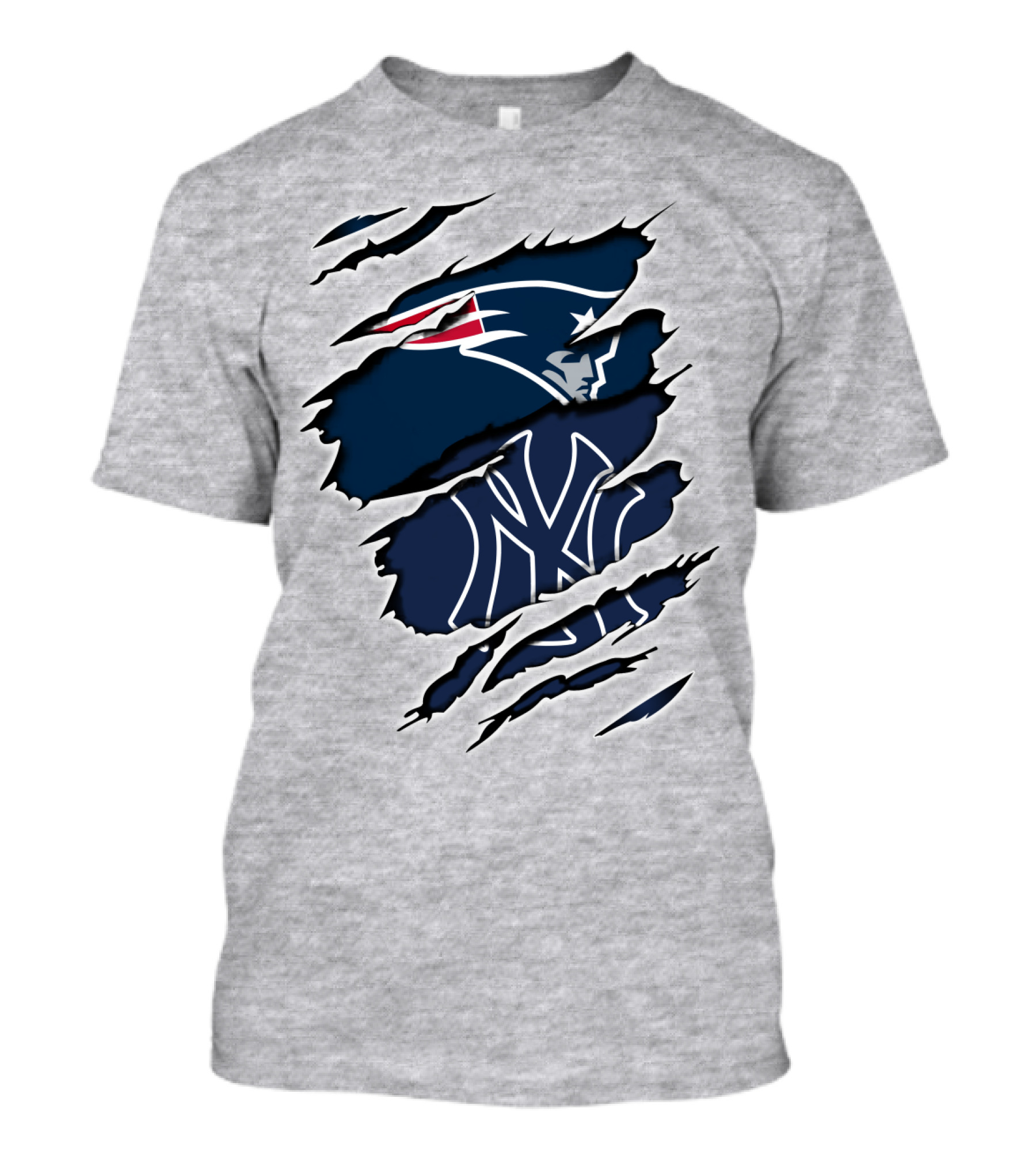 Patriots Yankees Logos Mashup T-Shirt