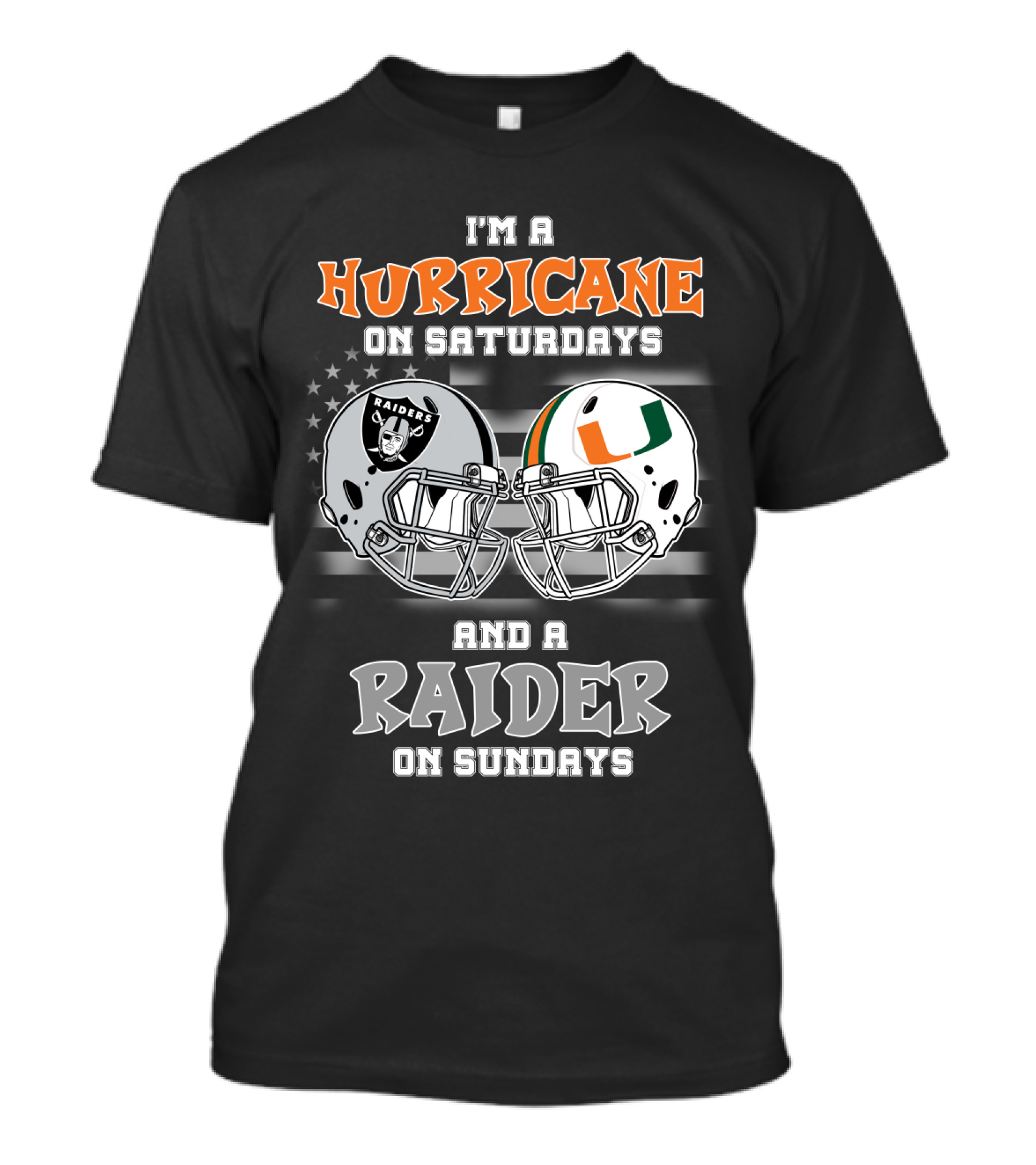 I'm A Hurricane On Saturdays And A Raider On Sundays T-Shirt