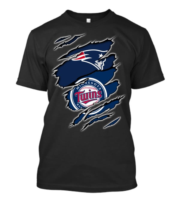 Minnesota Twins Patriots Logo Mashup T-Shirt